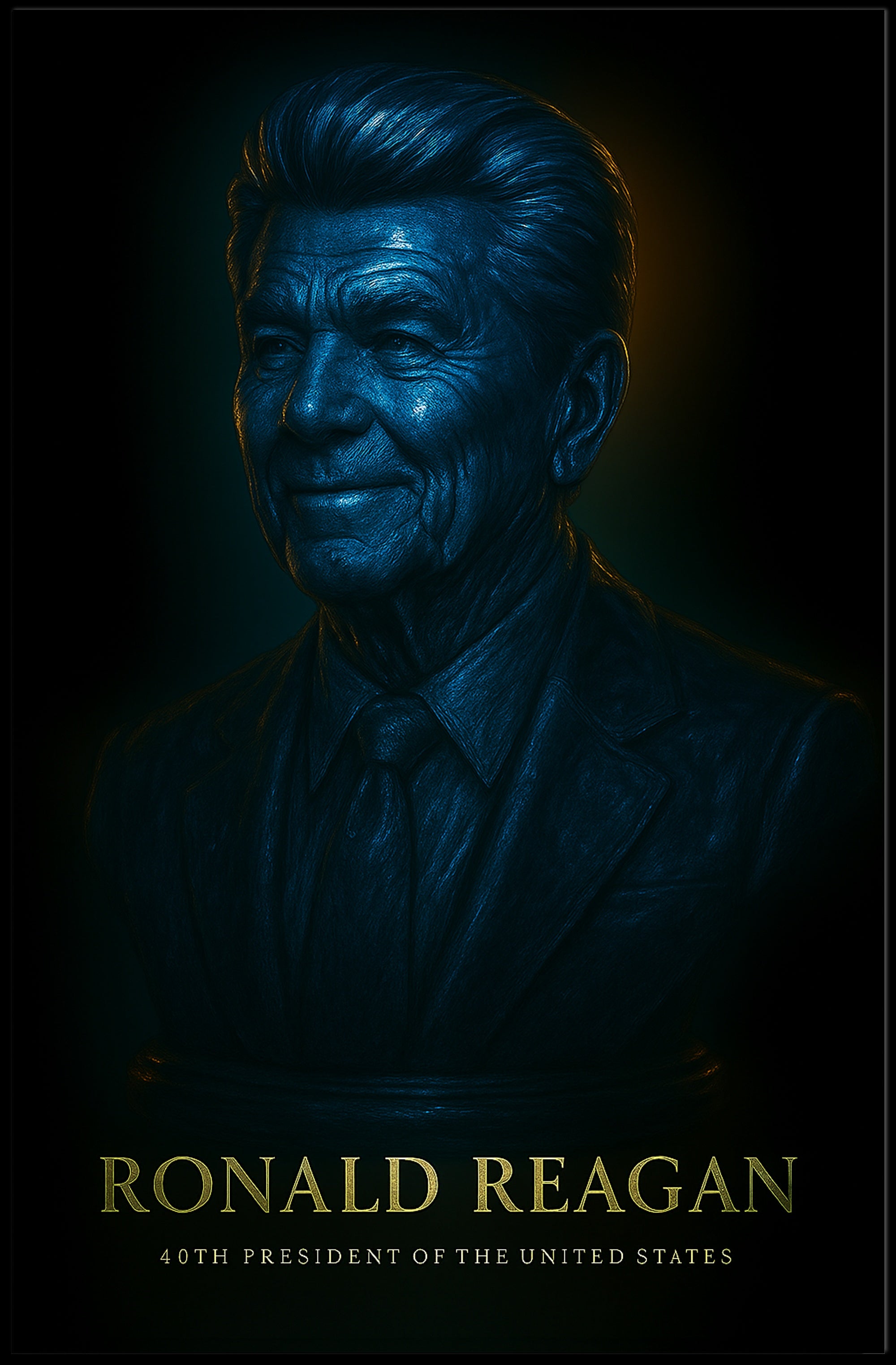 Ronald Reagan Vintage Poster Wall Art PosterGoat