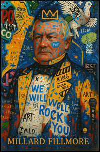 Millard Fillmore Abstract Artistic Poster