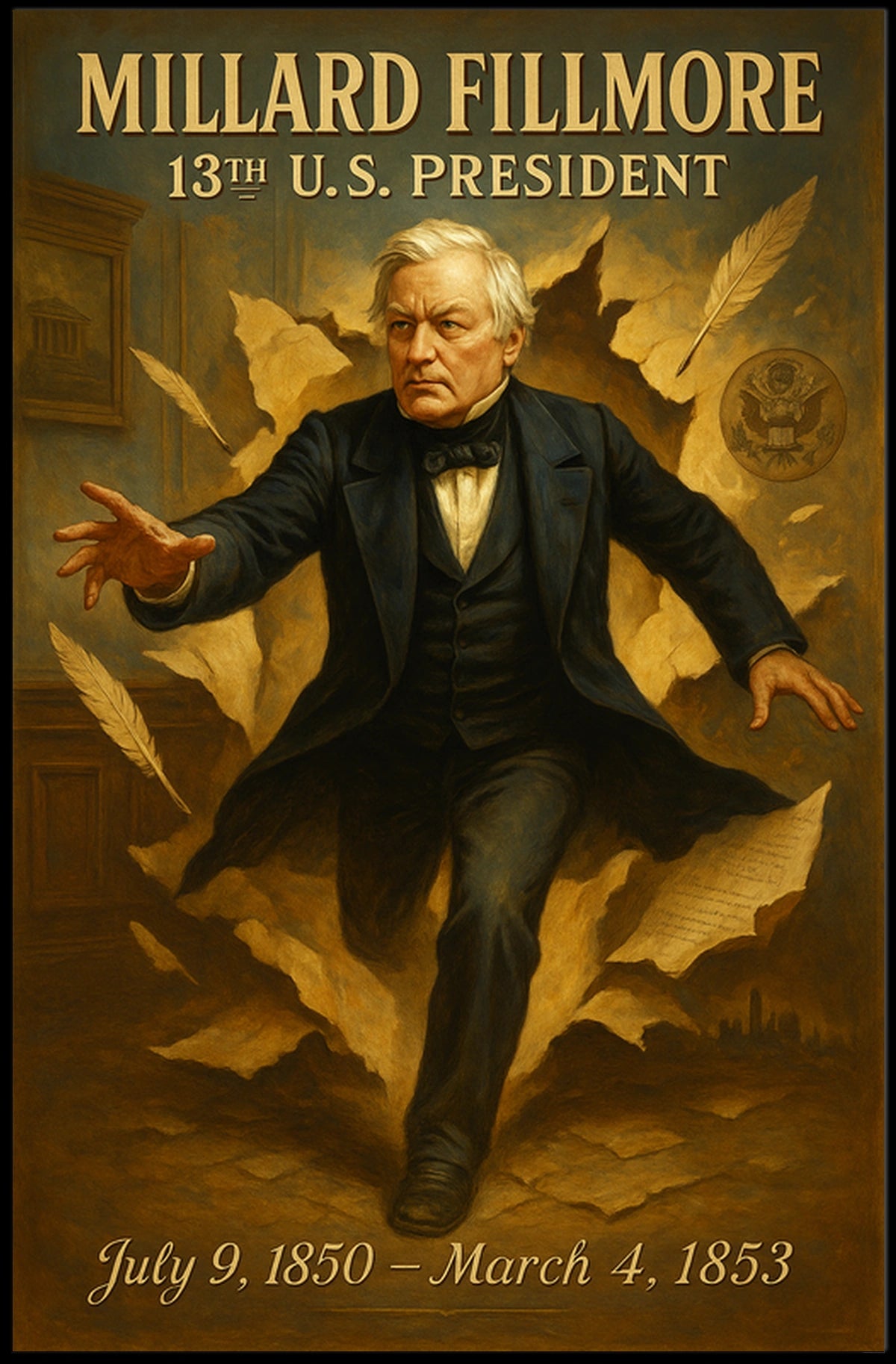 Millard Fillmore 13th U.S. President Poster
