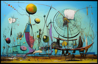 Surreal Dreamscape Imaginative Futuristic Sci-Fi Poster