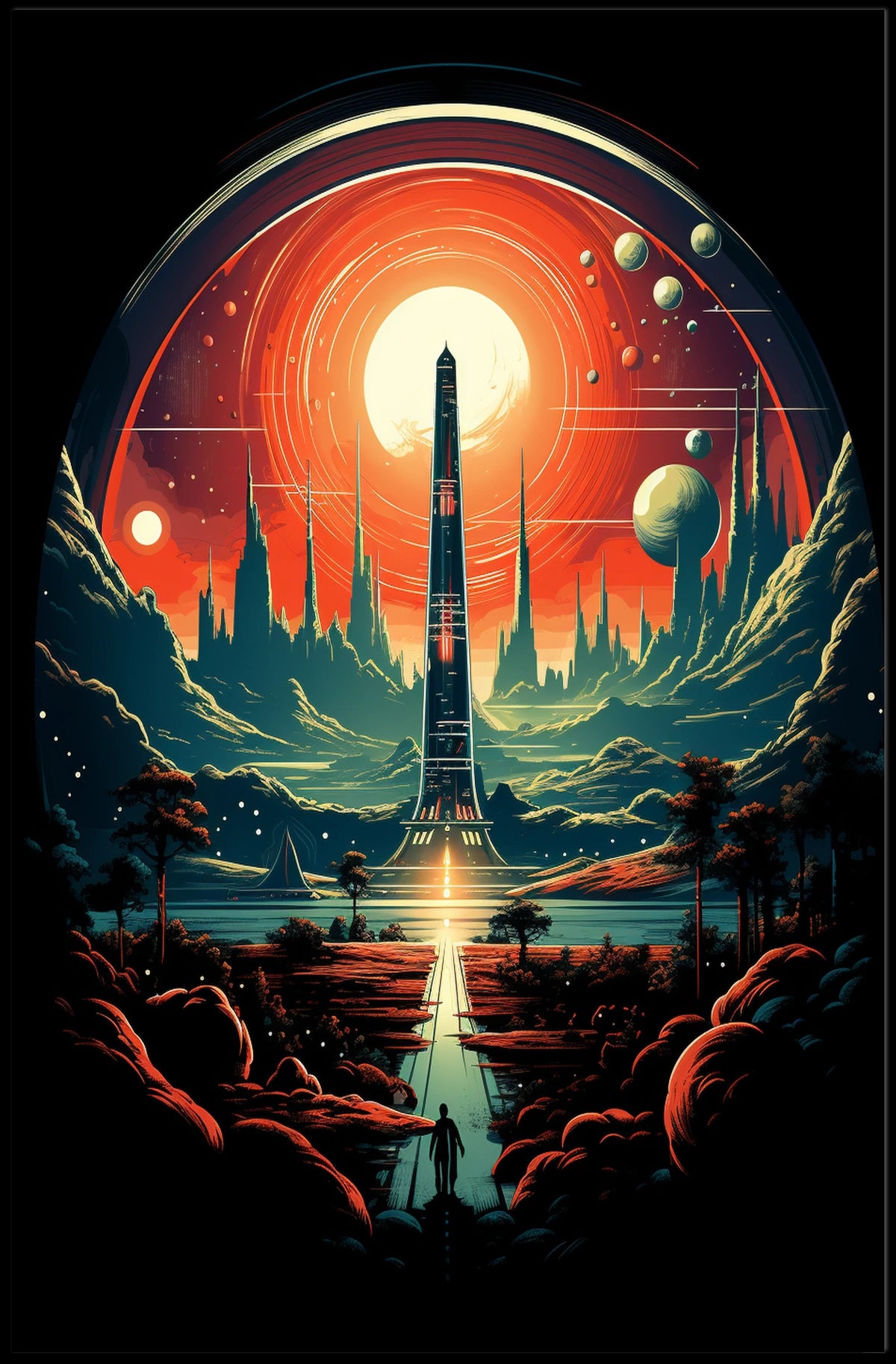 Cosmic Tower Poster