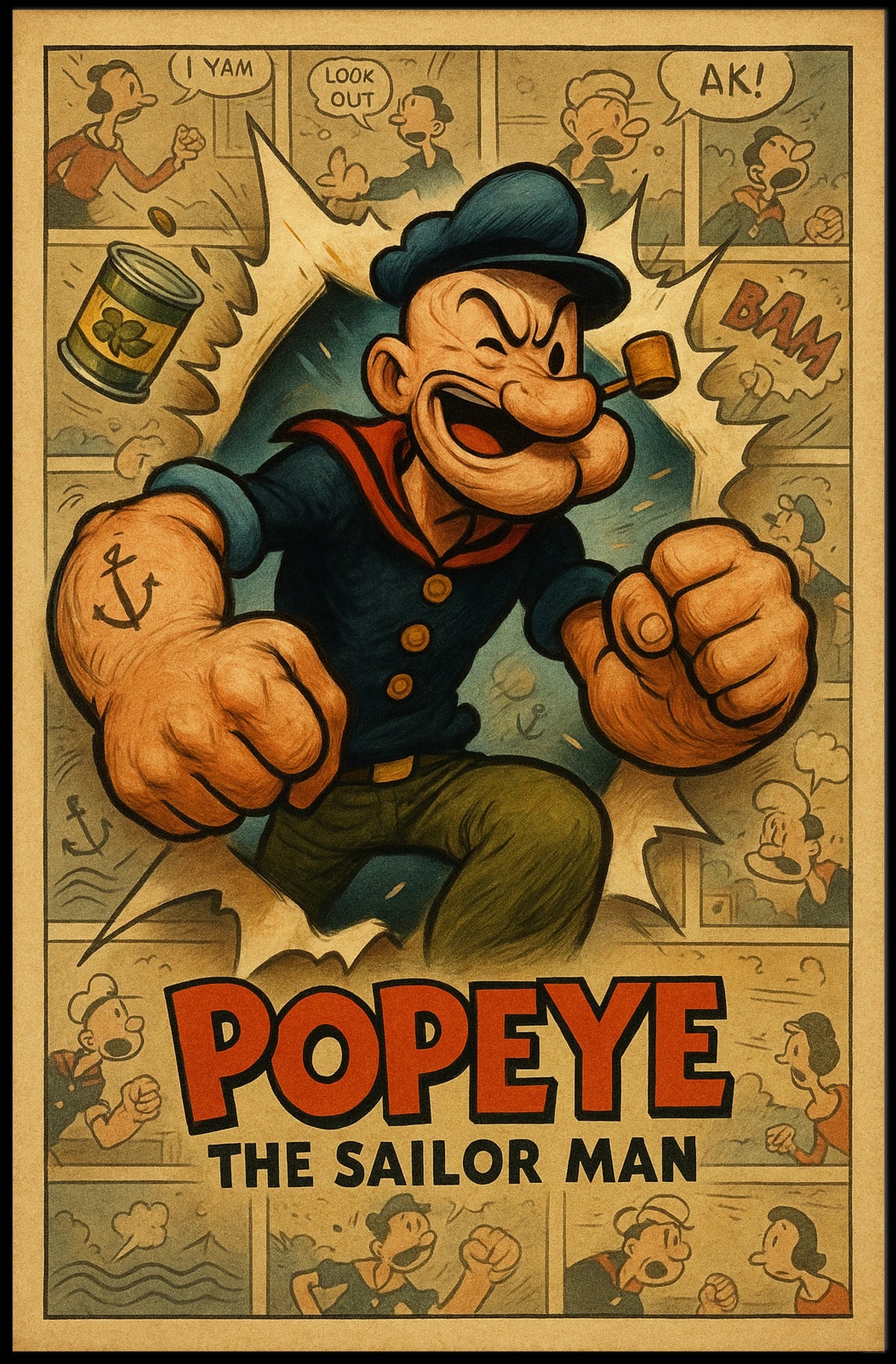 Popeye 1929 Art Poster POP-53