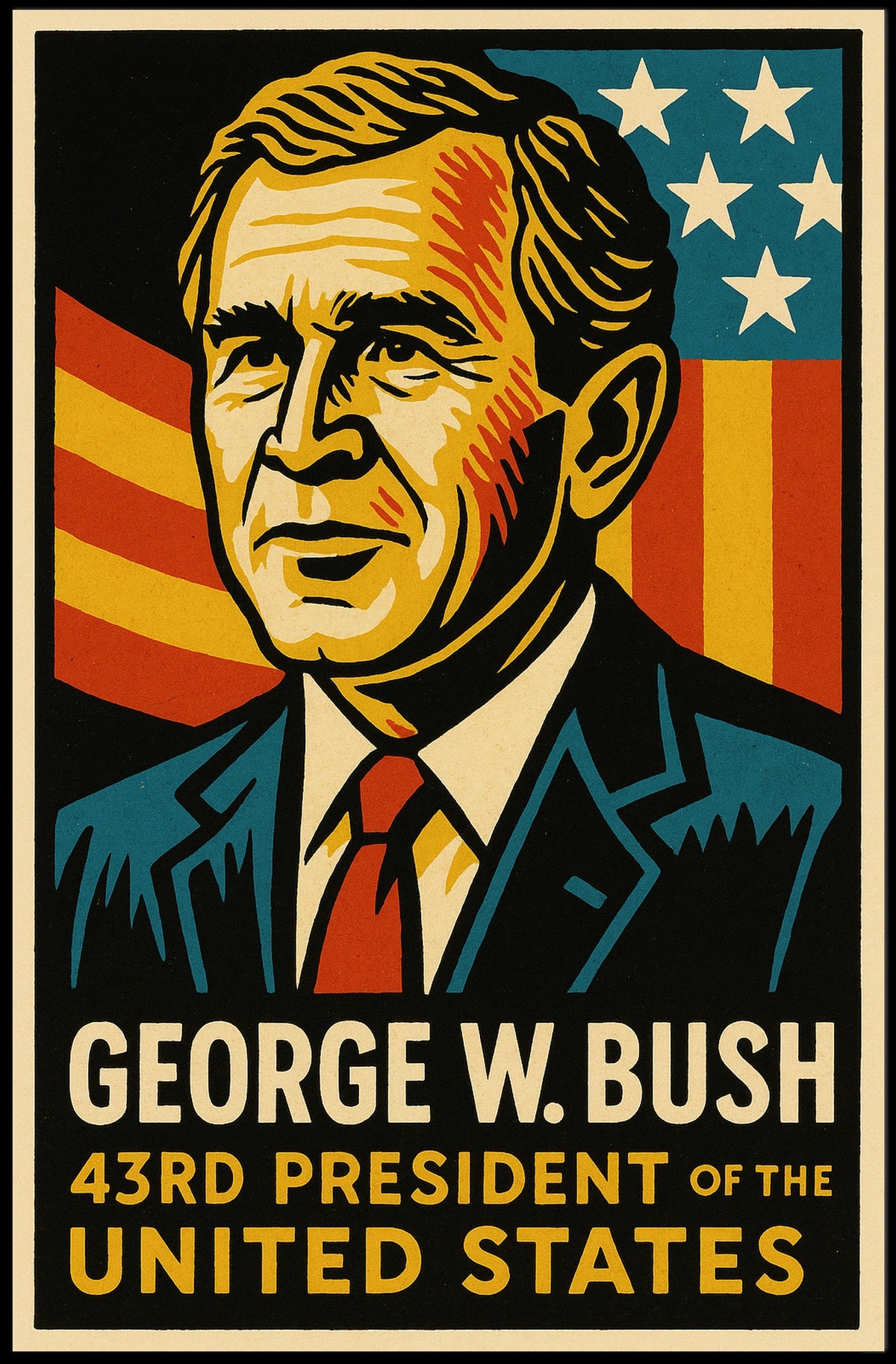 George W. Bush 43rd President Poster