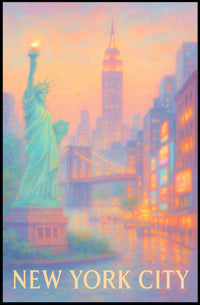 Dreamy New York Cityscape Poster