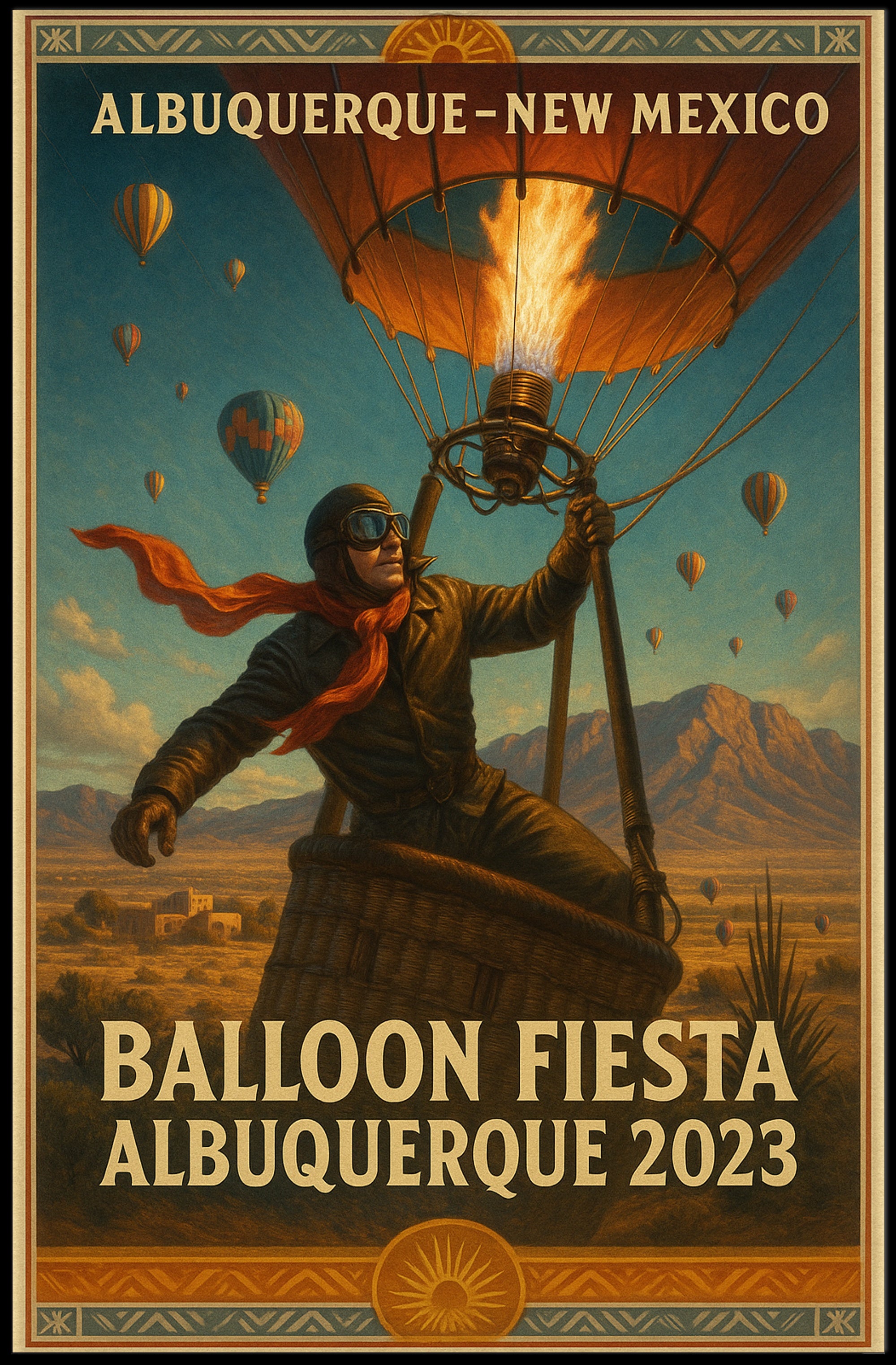 Albuquerque Balloon Fiesta 2023 Poster