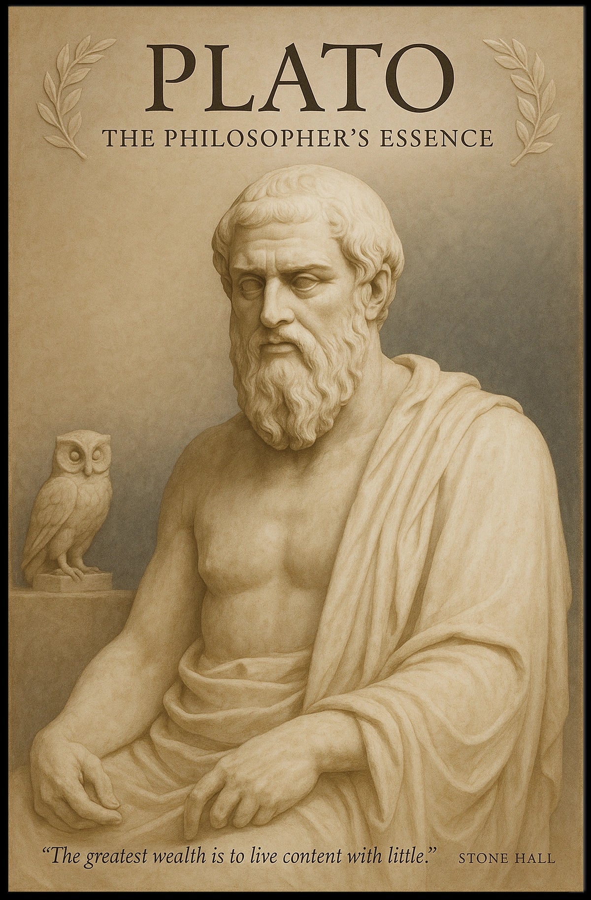 Plato The Philosophers Essence Poster