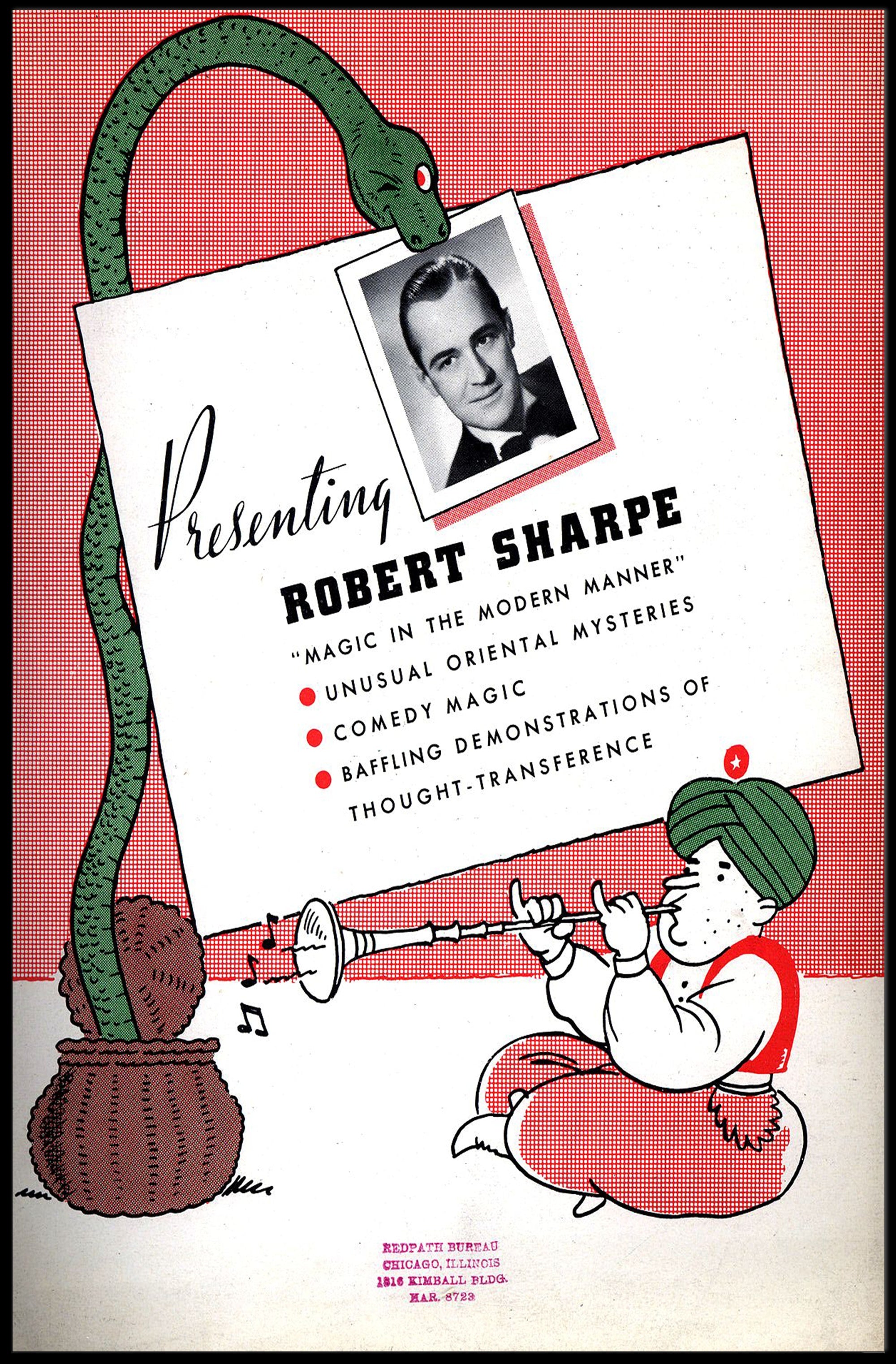 Vintage Magician Poster: Exotic Comedy Magic Show
