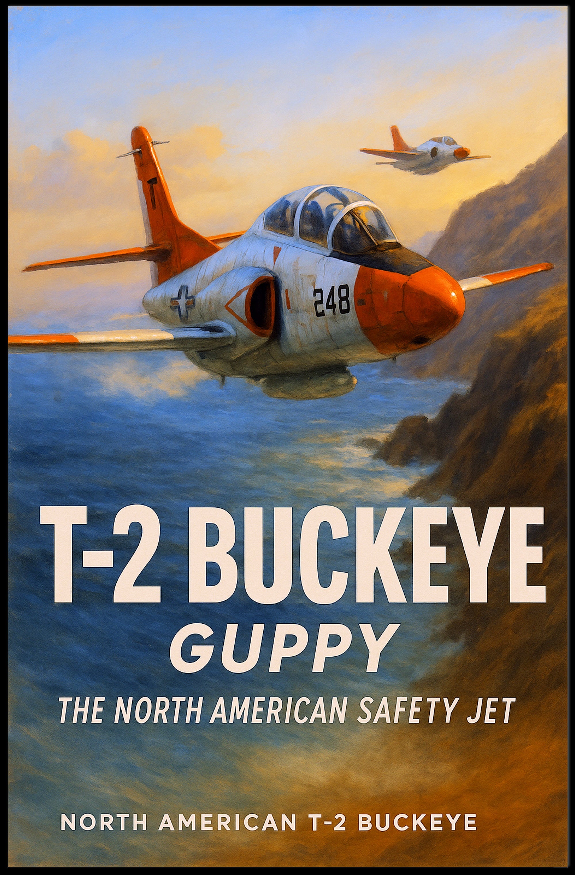 T-2 Buckeye The North American Safety Jet Poster PosterGoat