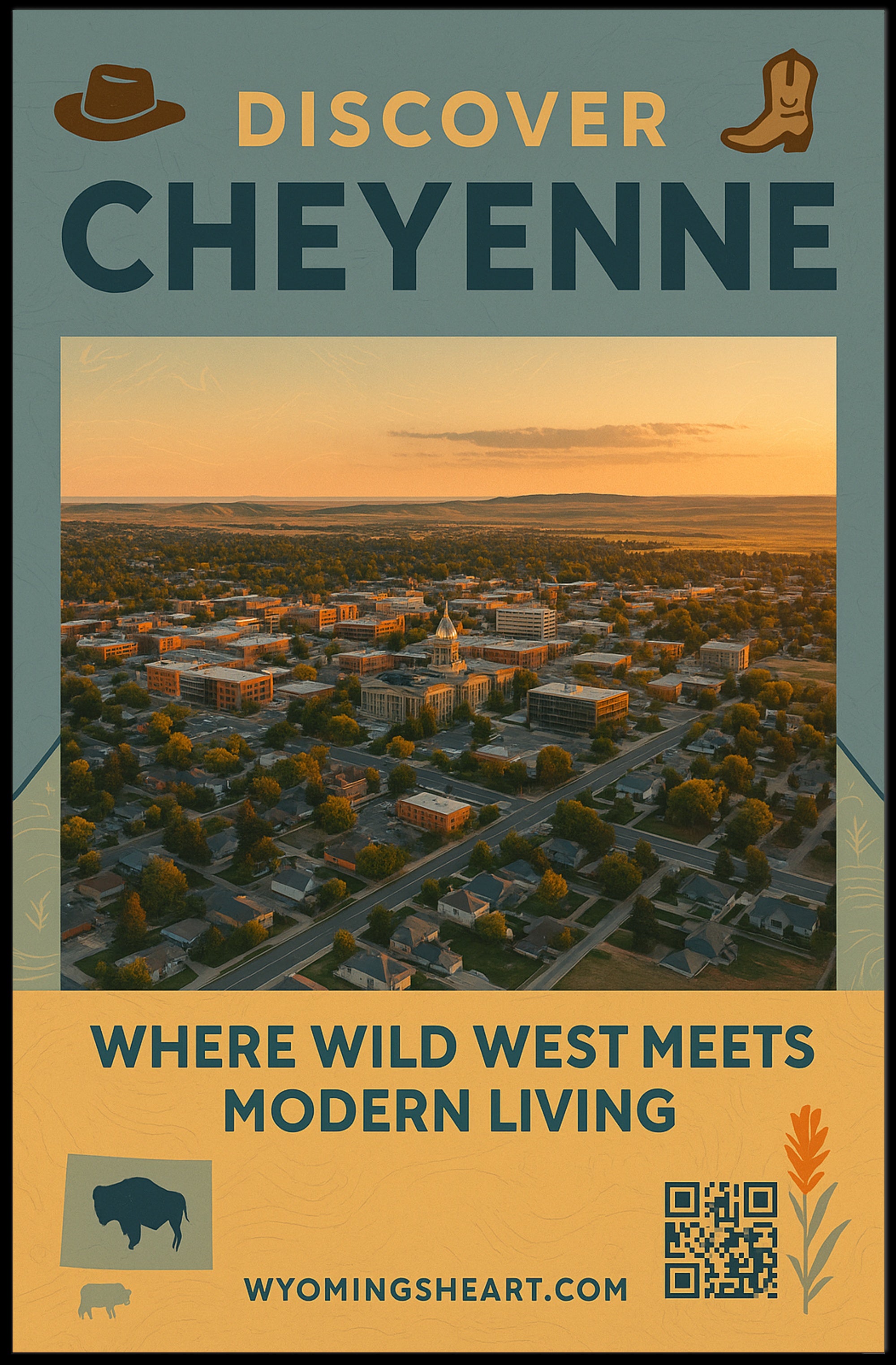 Discover Cheyenne Poster PosterGoat