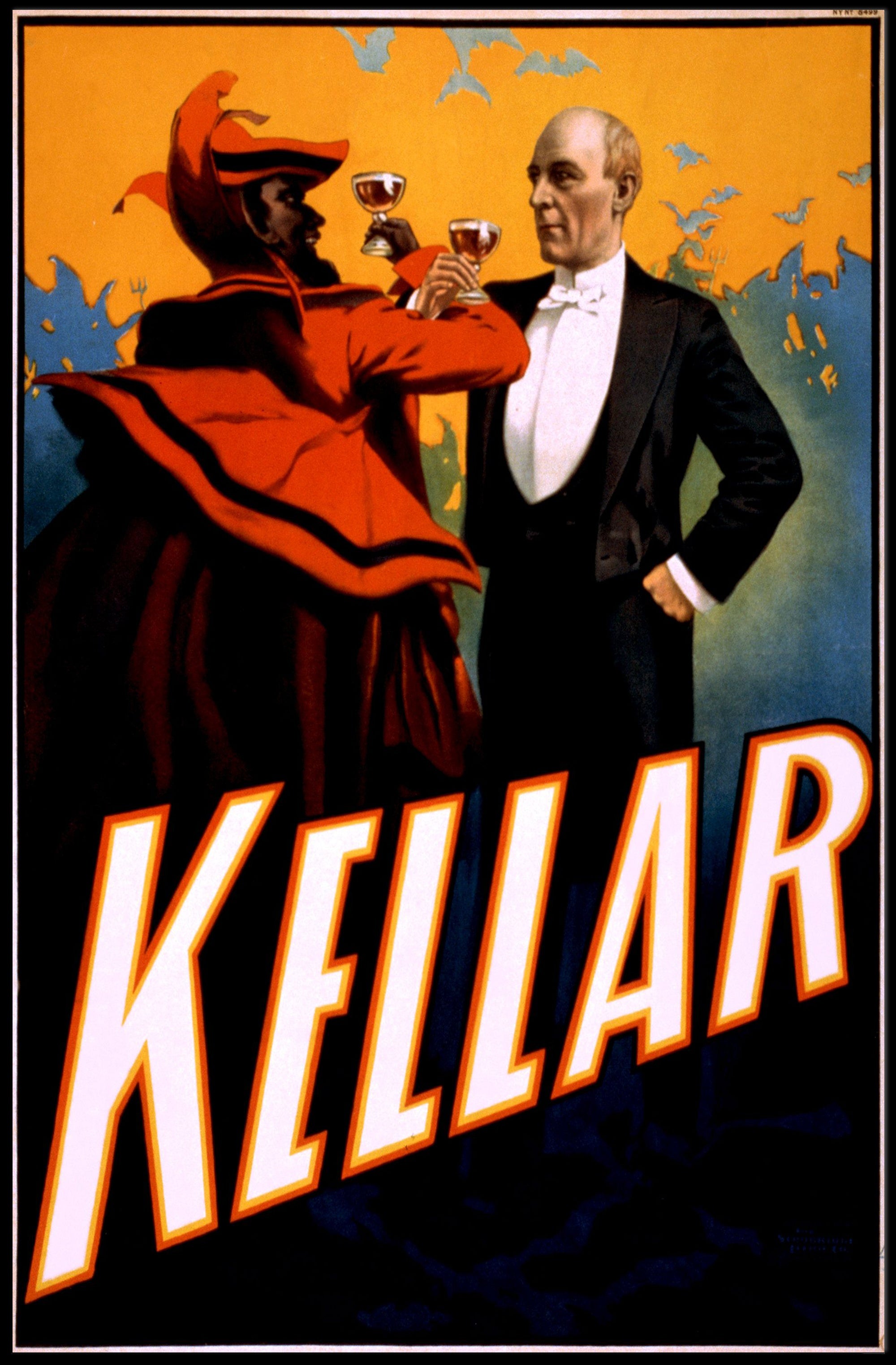 Kellar Vintage Magic Show Poster - Abstract, Artistic, or Pop Culture Poster