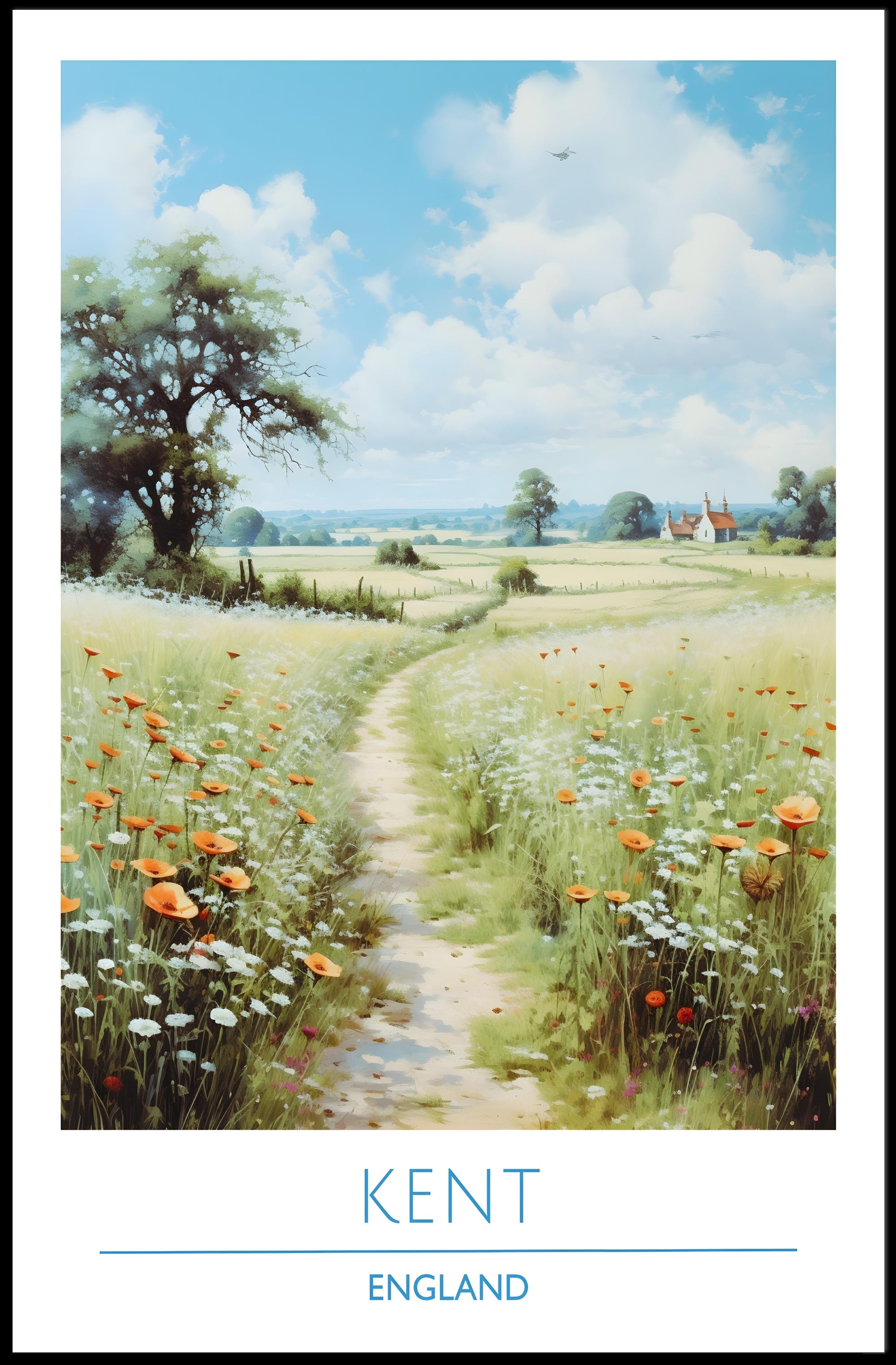 Scenic Kent Landscape Poster