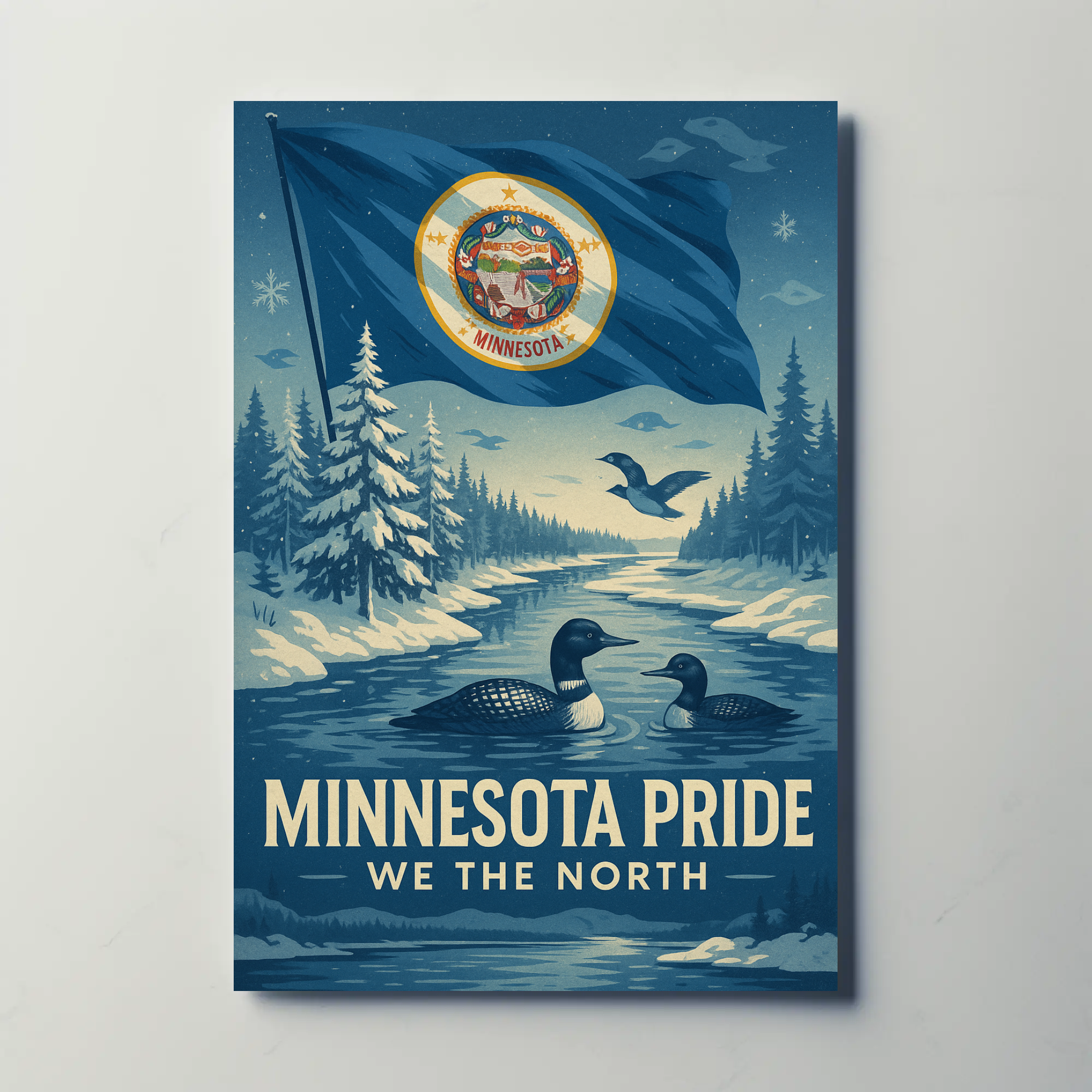 Minnesota Pride We The North Heritage Poster