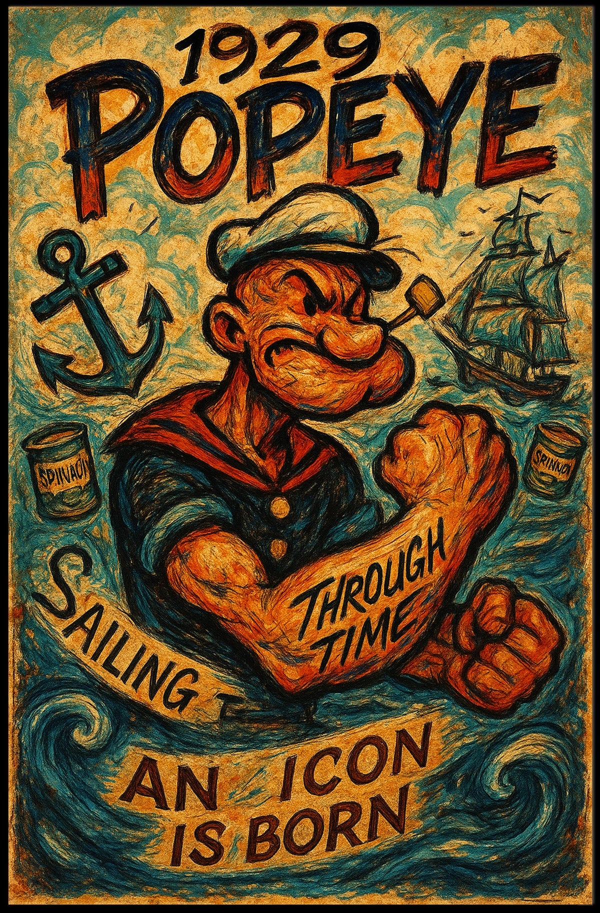 Popeye 1929 Art Poster POP-38