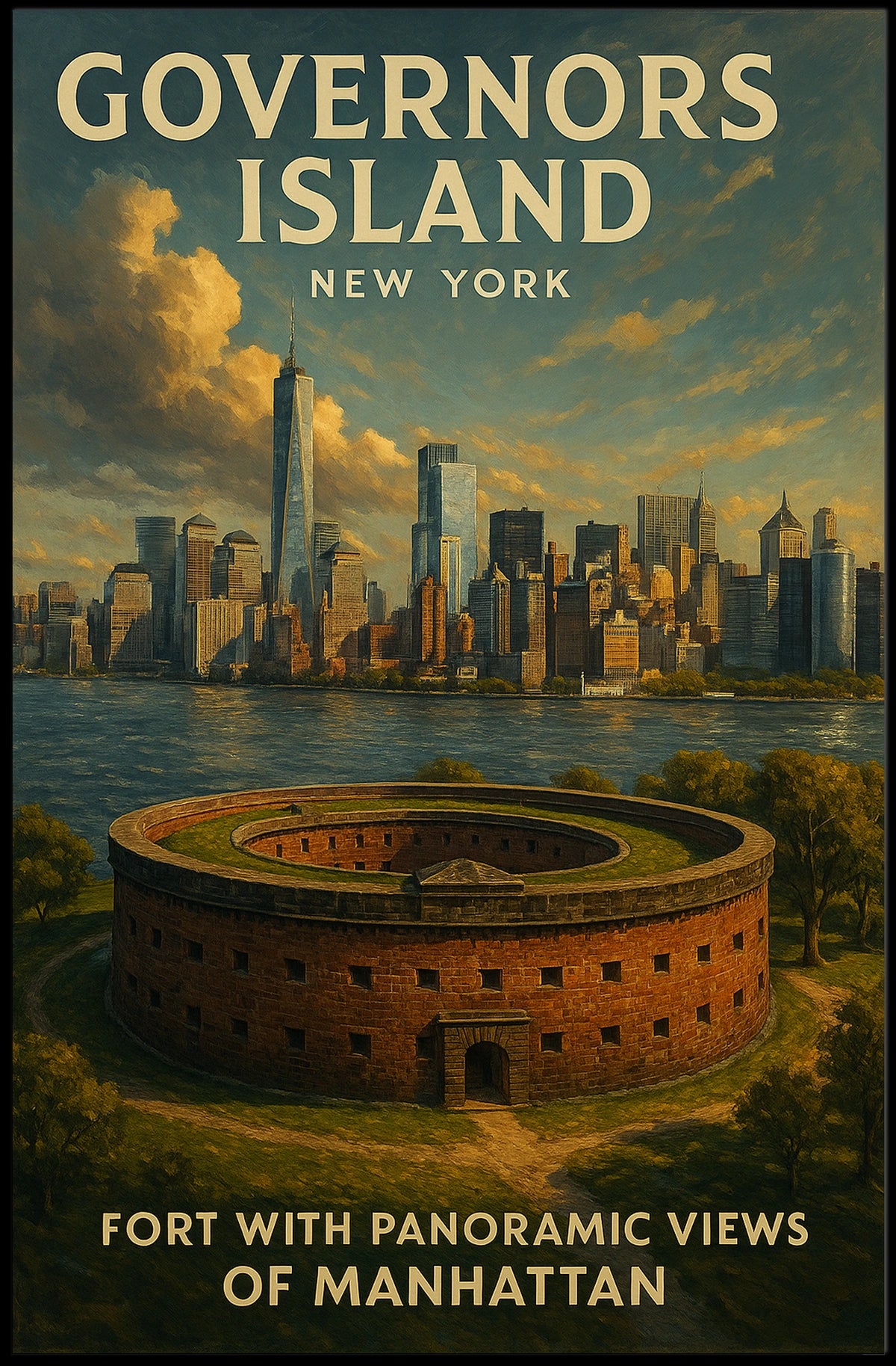 Governors Island New York Poster