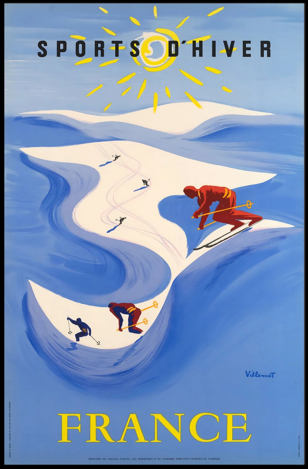 Winter Sports In France Poster