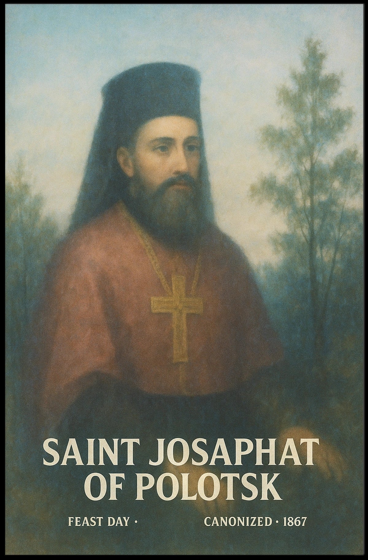 Saint Josaphat Of Polotsk Poster