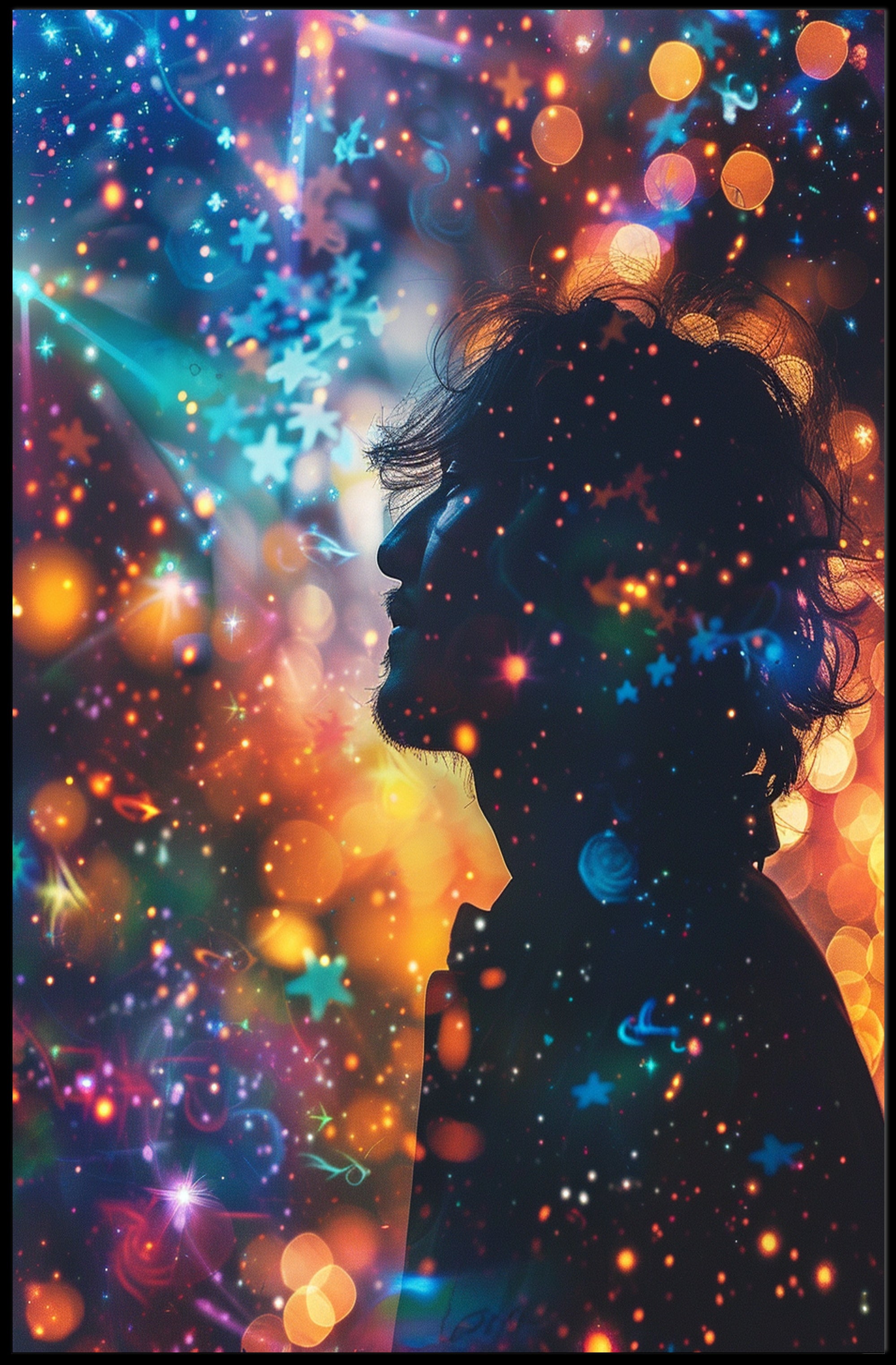 Dreamscape Silhouette Art Print Poster for Home Decor PosterGoat