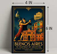 Buenos Aires Vintage Travel Poster Wall Art PosterGoat