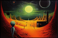 Alien Landscape Adventure Poster