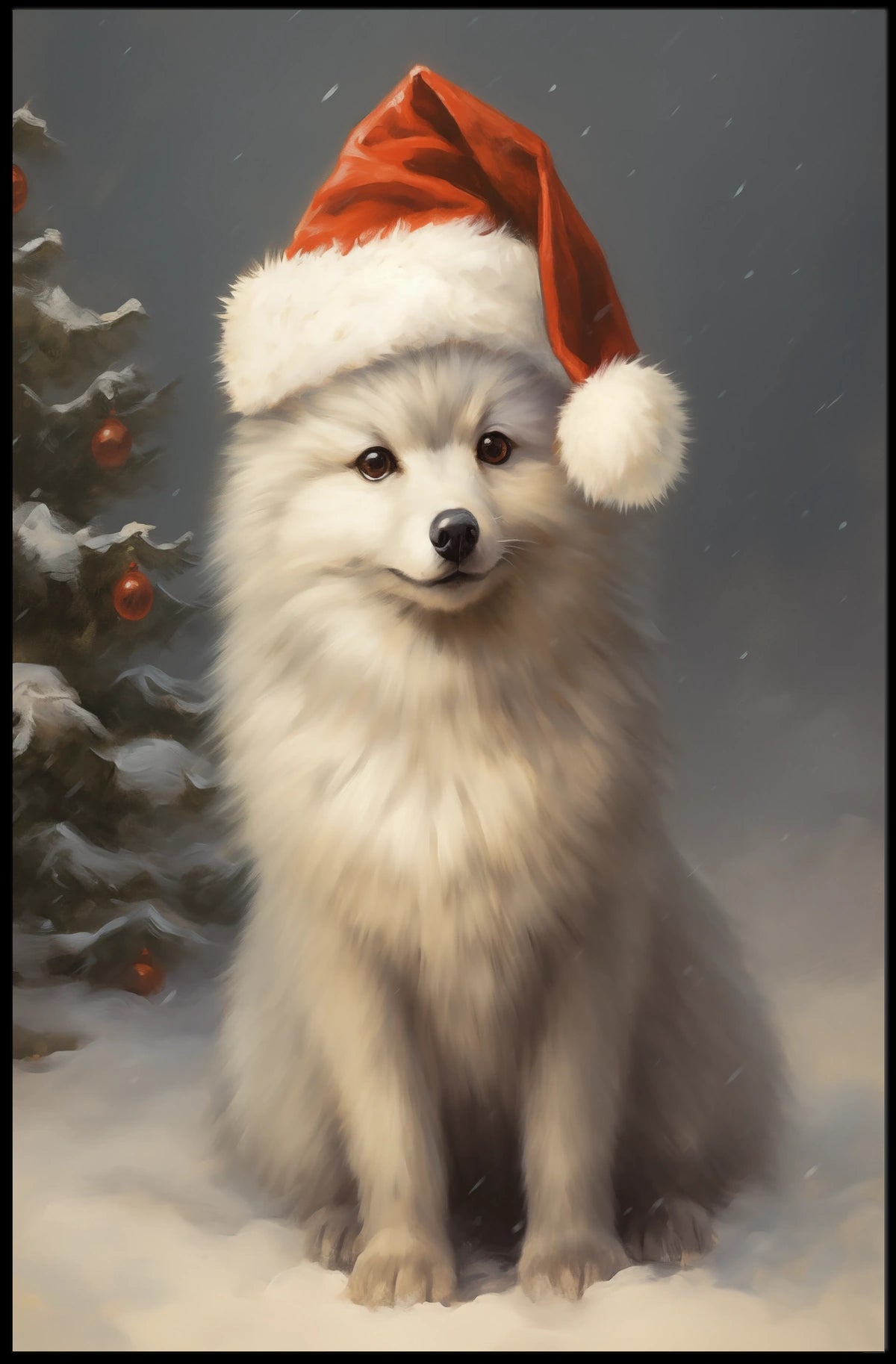Festive Fox In Winter Wonderland Poster