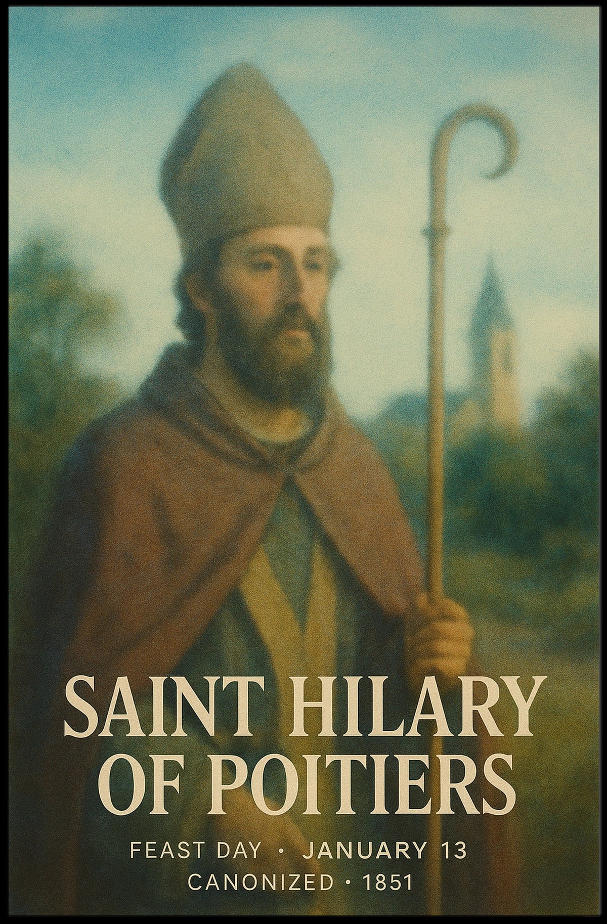 Saint Hilary Of Poitiers Poster