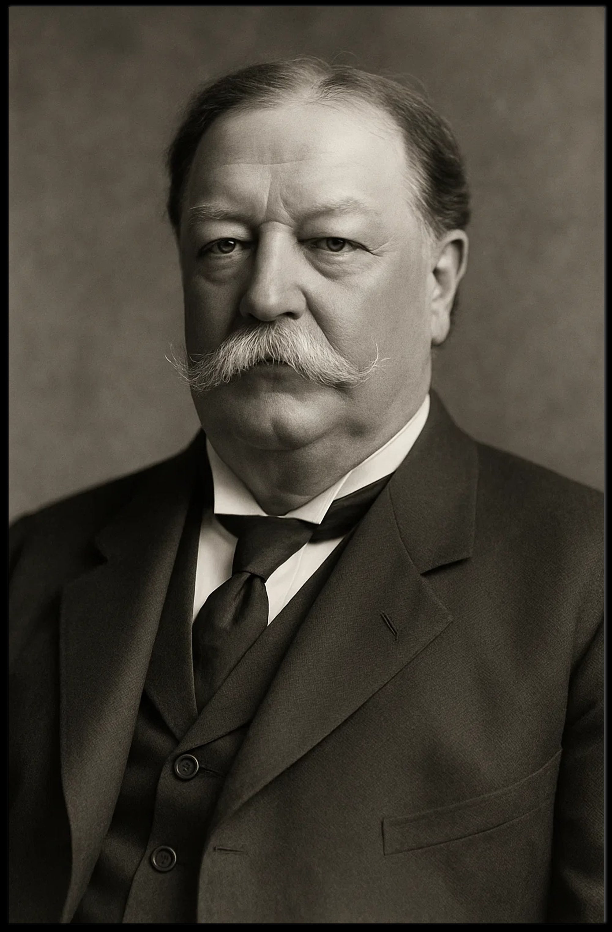 Dignified Portrait of Man in Suit - Historical Poster