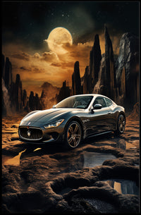 Cosmic Journey with Luxury Poster PosterGoat