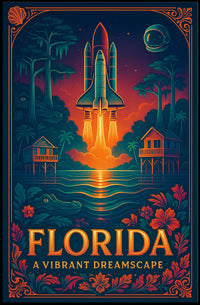 Florida A Vibrant Dreamscape Poster