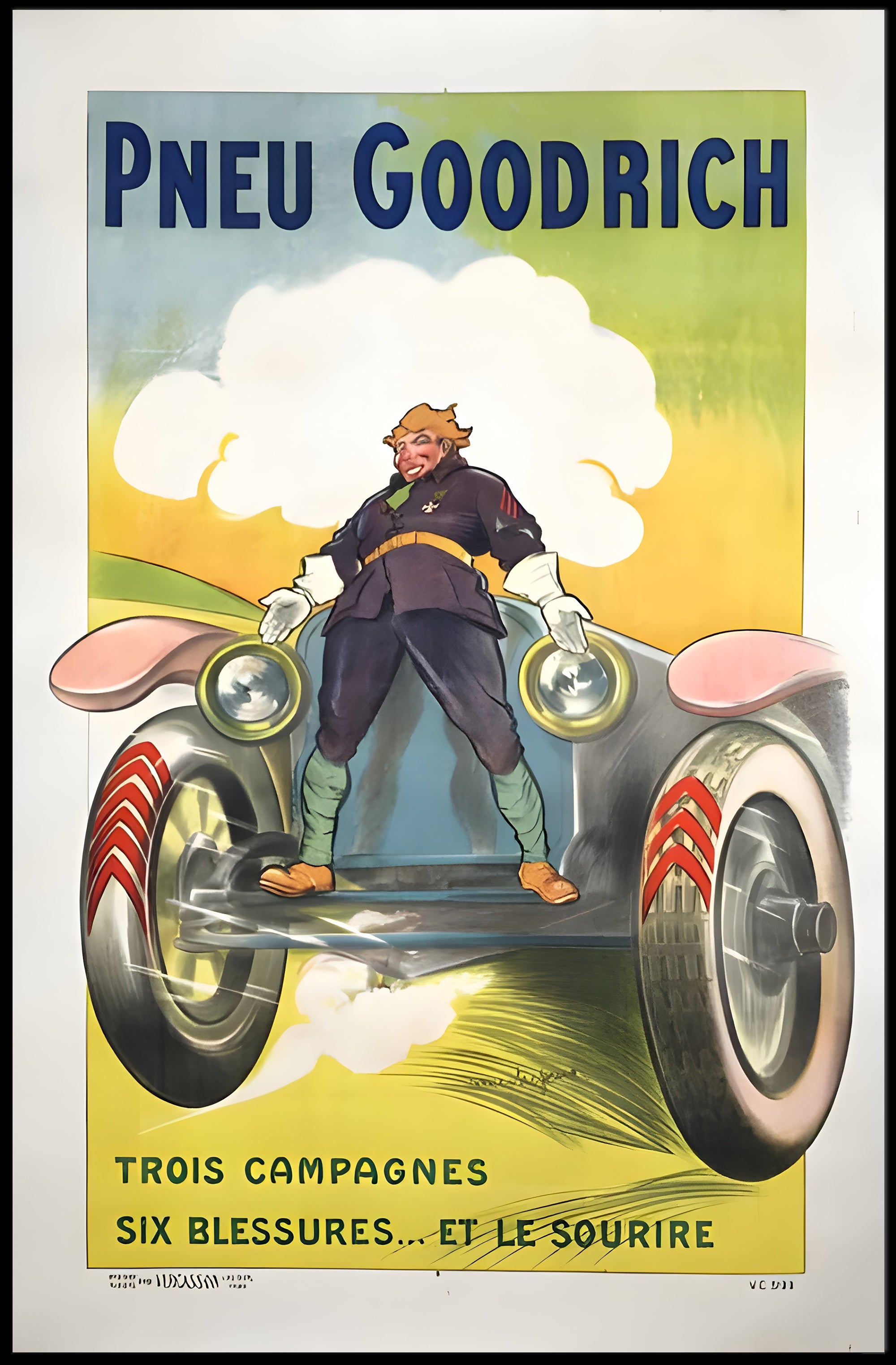 Pneu Goodrich Advertisement Poster