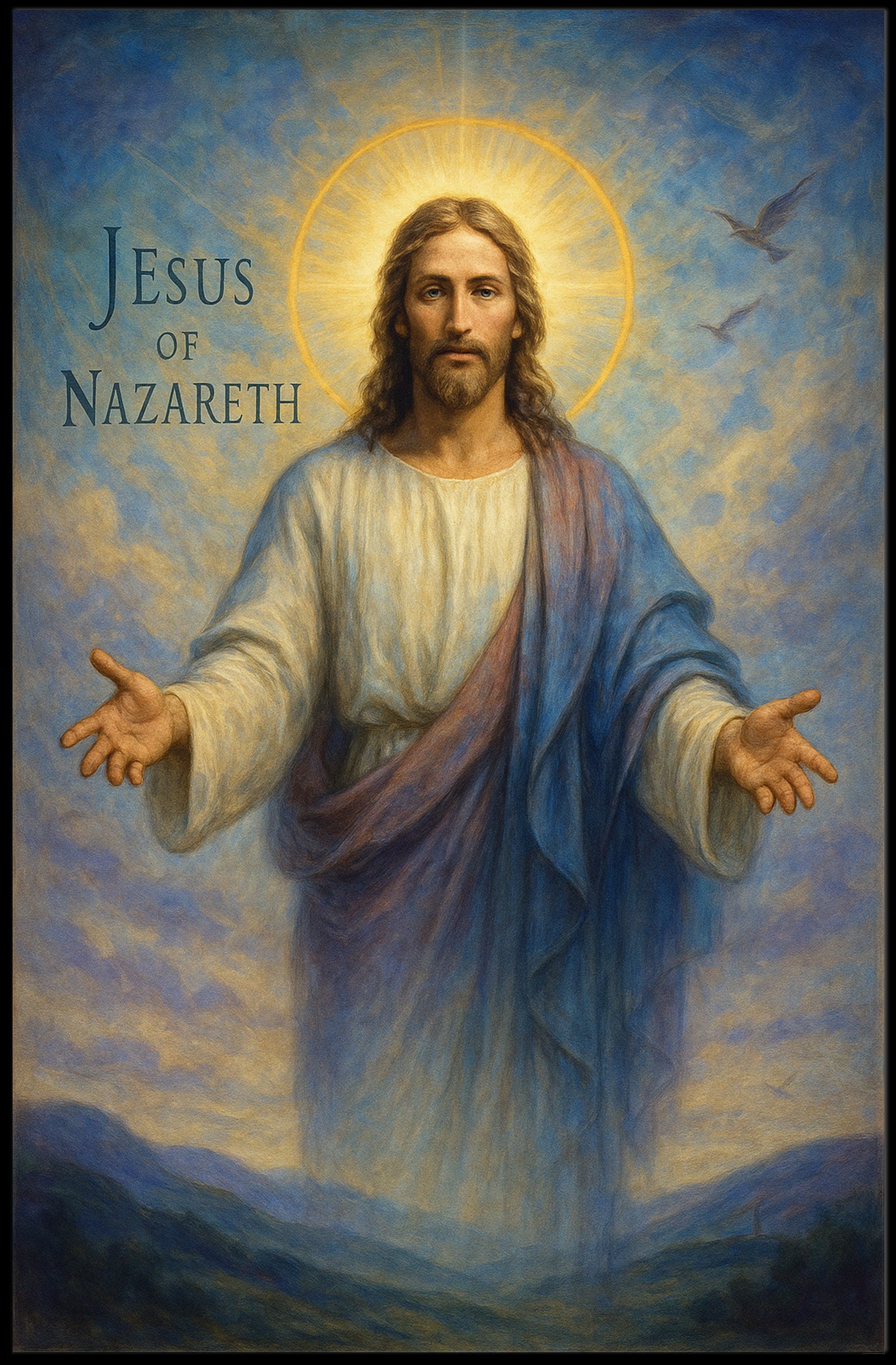 Jesus Of Nazareth Inspirational Poster Print