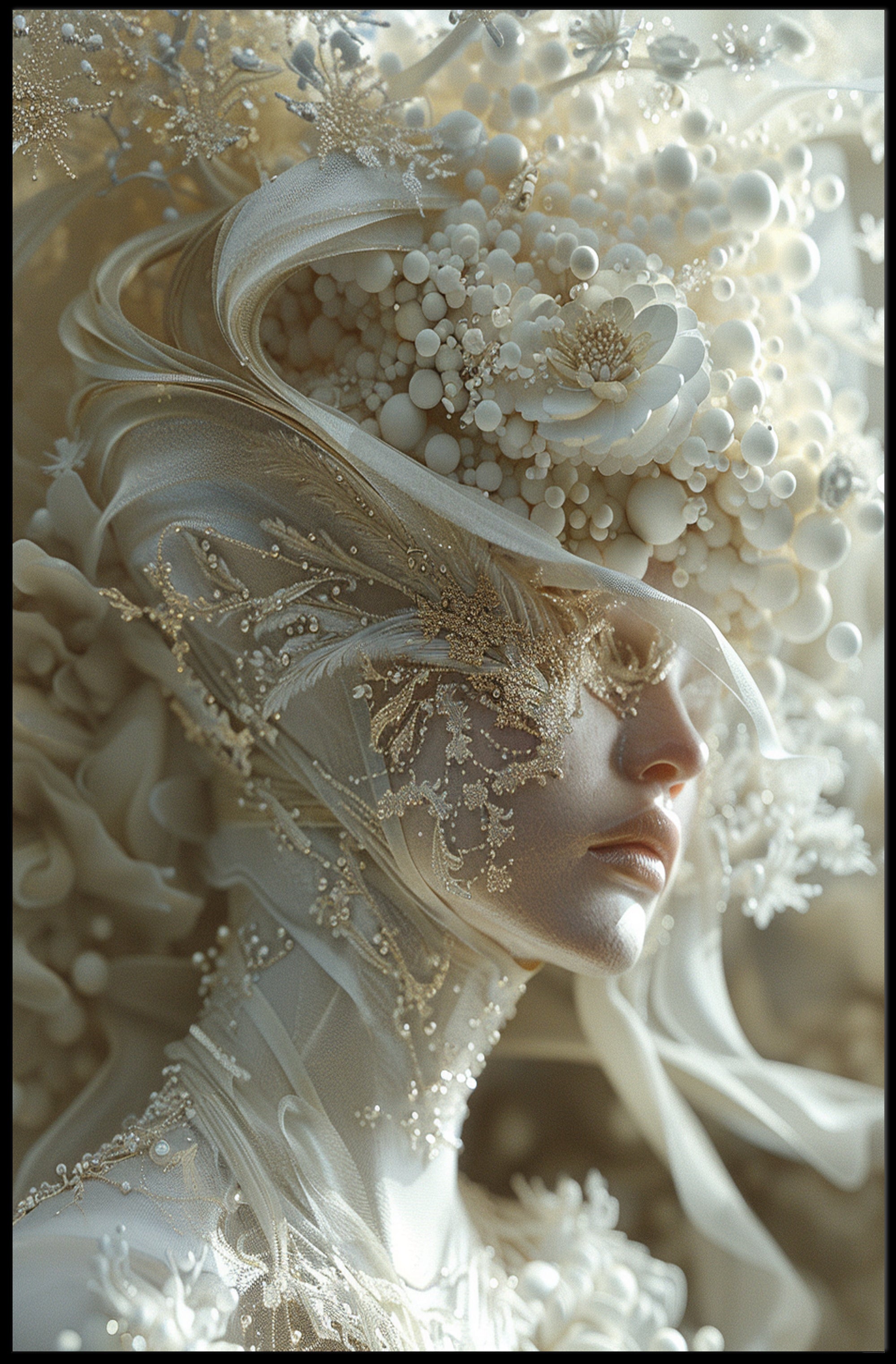 Mystical Library Fantasy Magic Adventure Poster PosterGoat