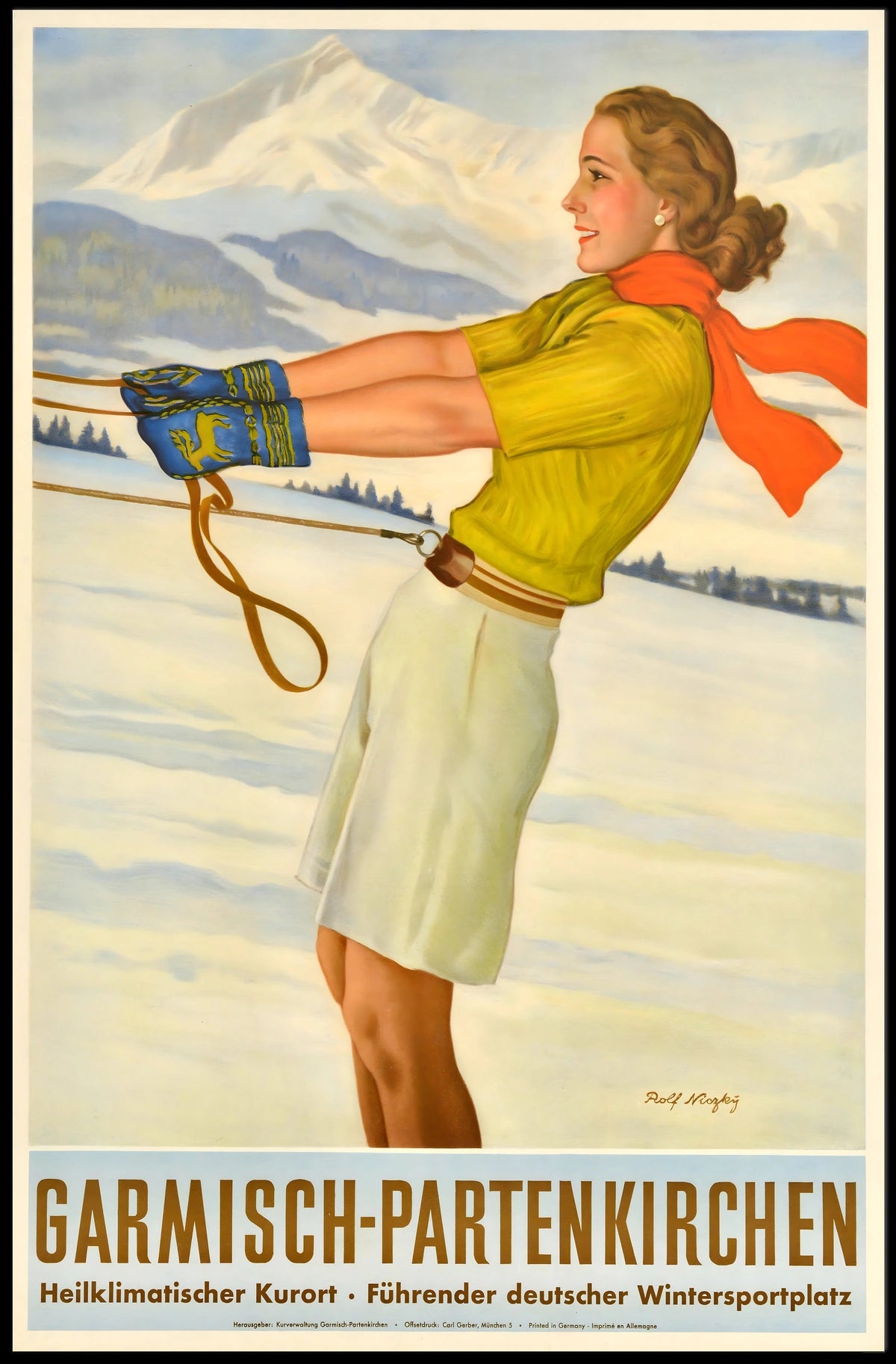 Garmisch-Partenkirchen Winter Sports Poster