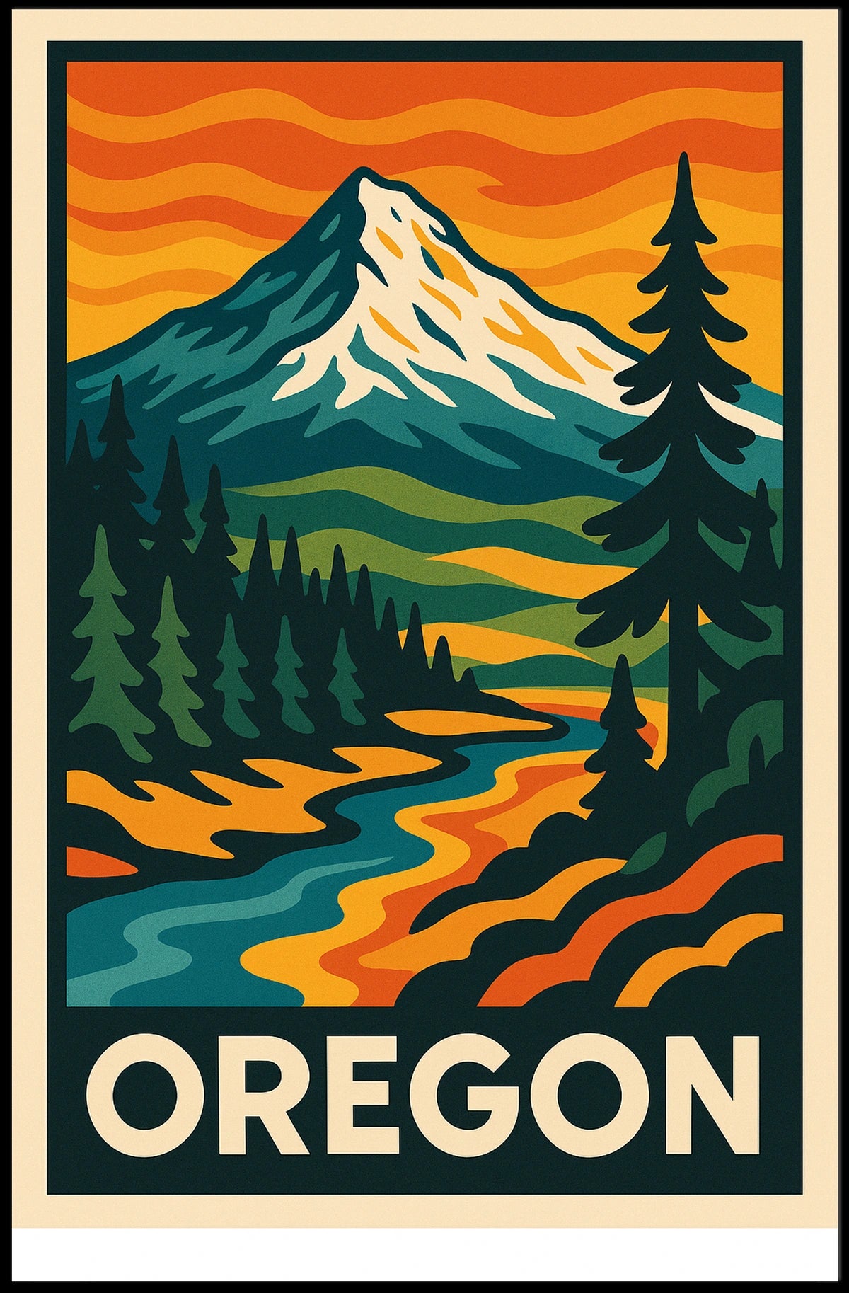 Oregon Landscape Poster