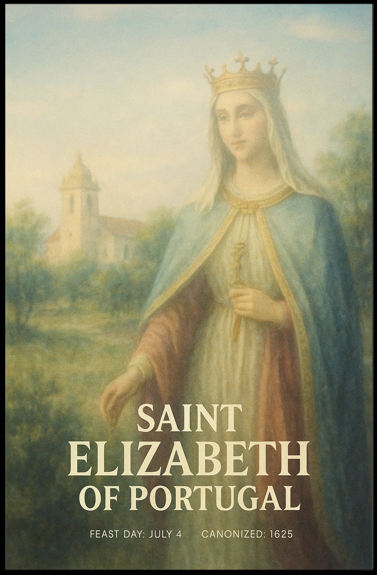 Saint Elizabeth Of Portugal Poster