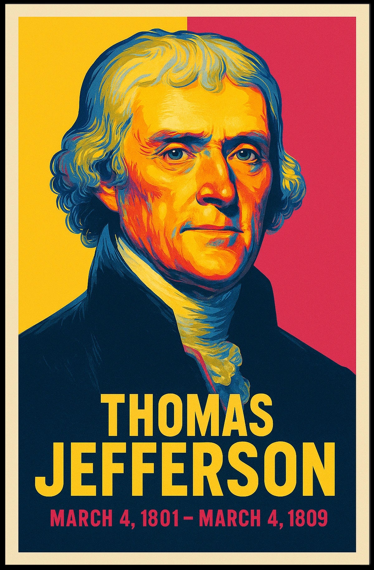Thomas Jefferson 3rd President Poster