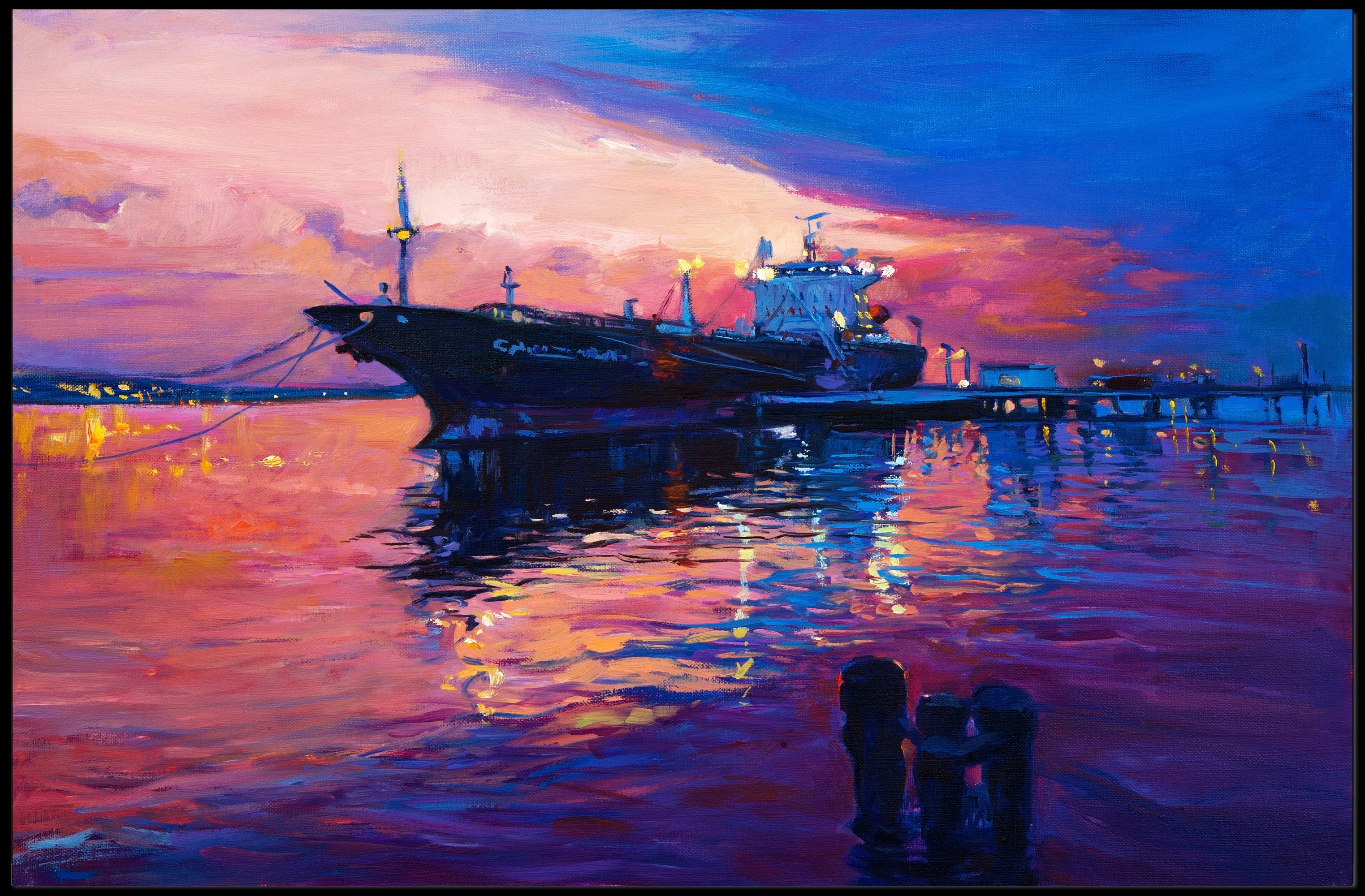 Twilight Harbor Poster