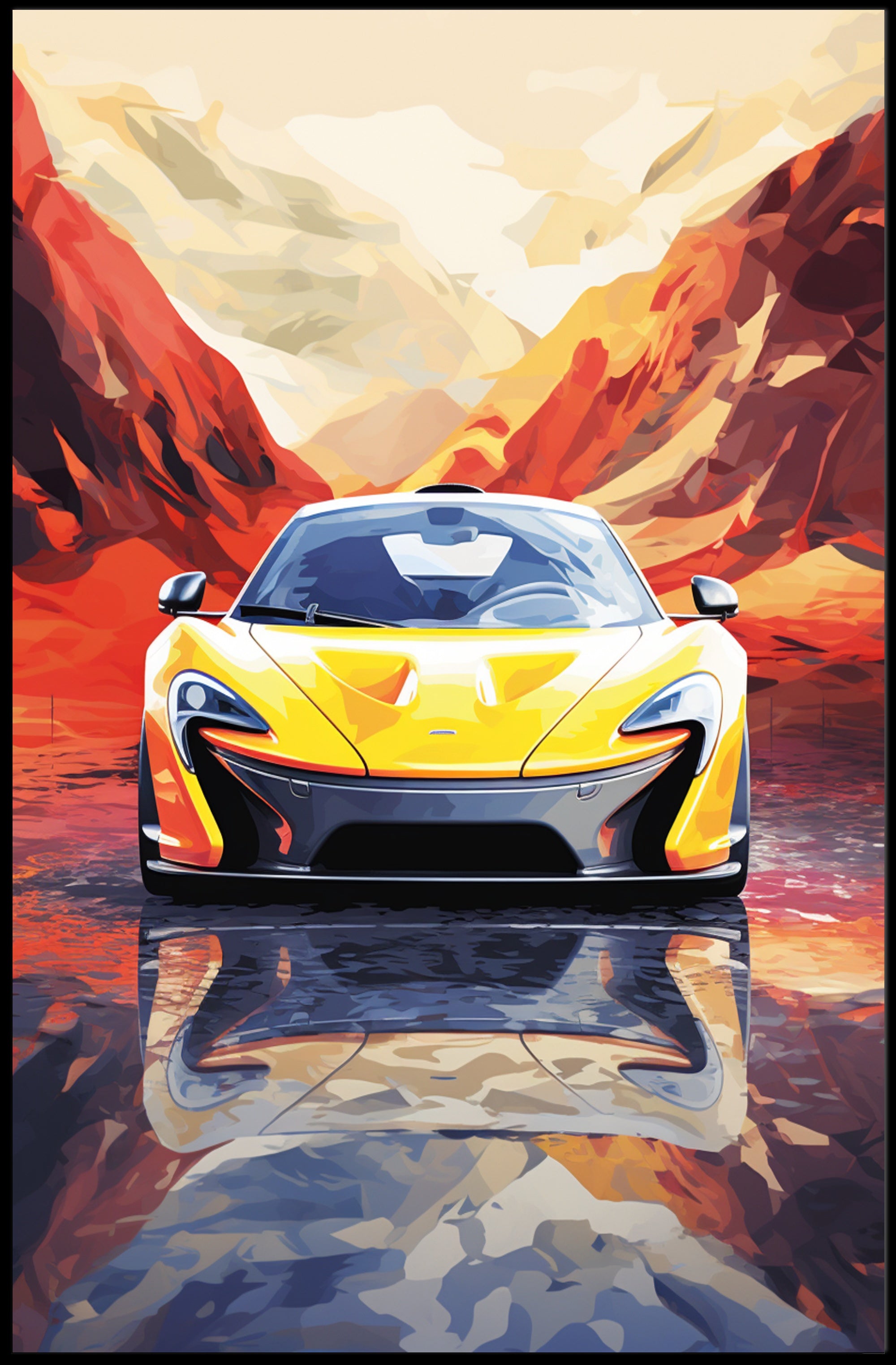 Vibrant Velocity Poster PosterGoat