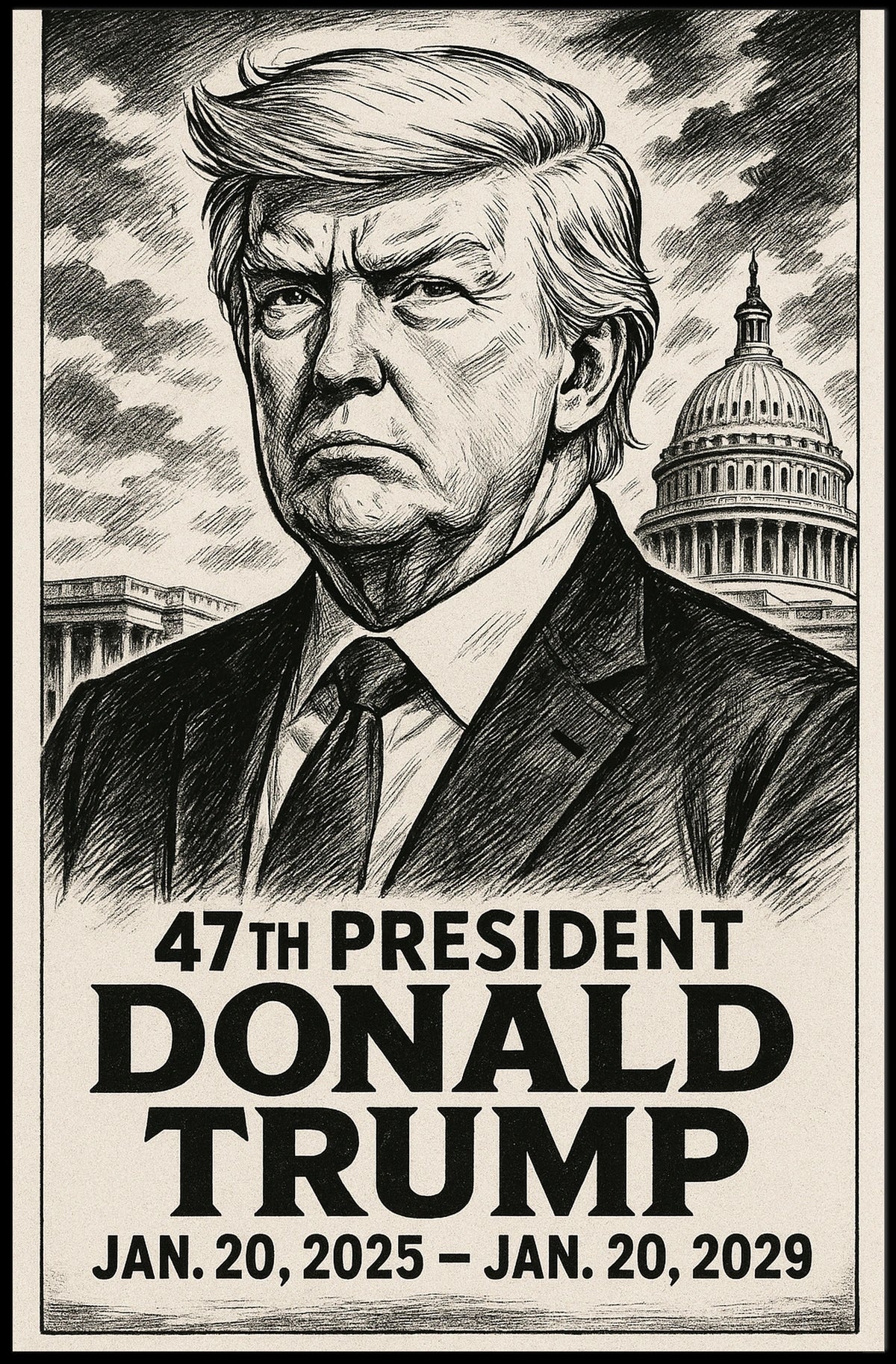 Donald Trump 47th President Poster