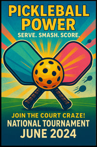 Pickleball Power Tournament 2024 Poster