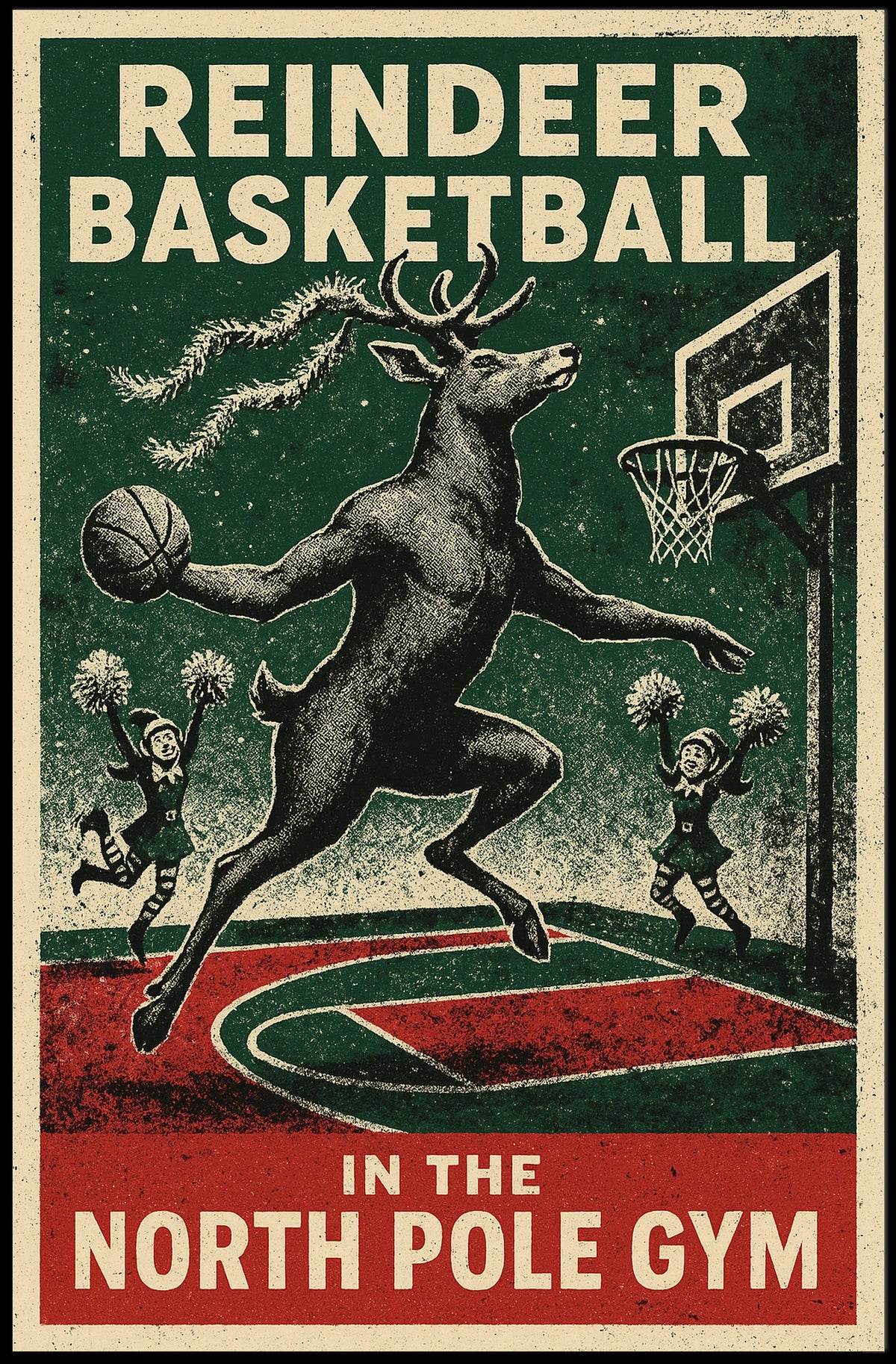 Reindeer Basketball Extravaganza Poster