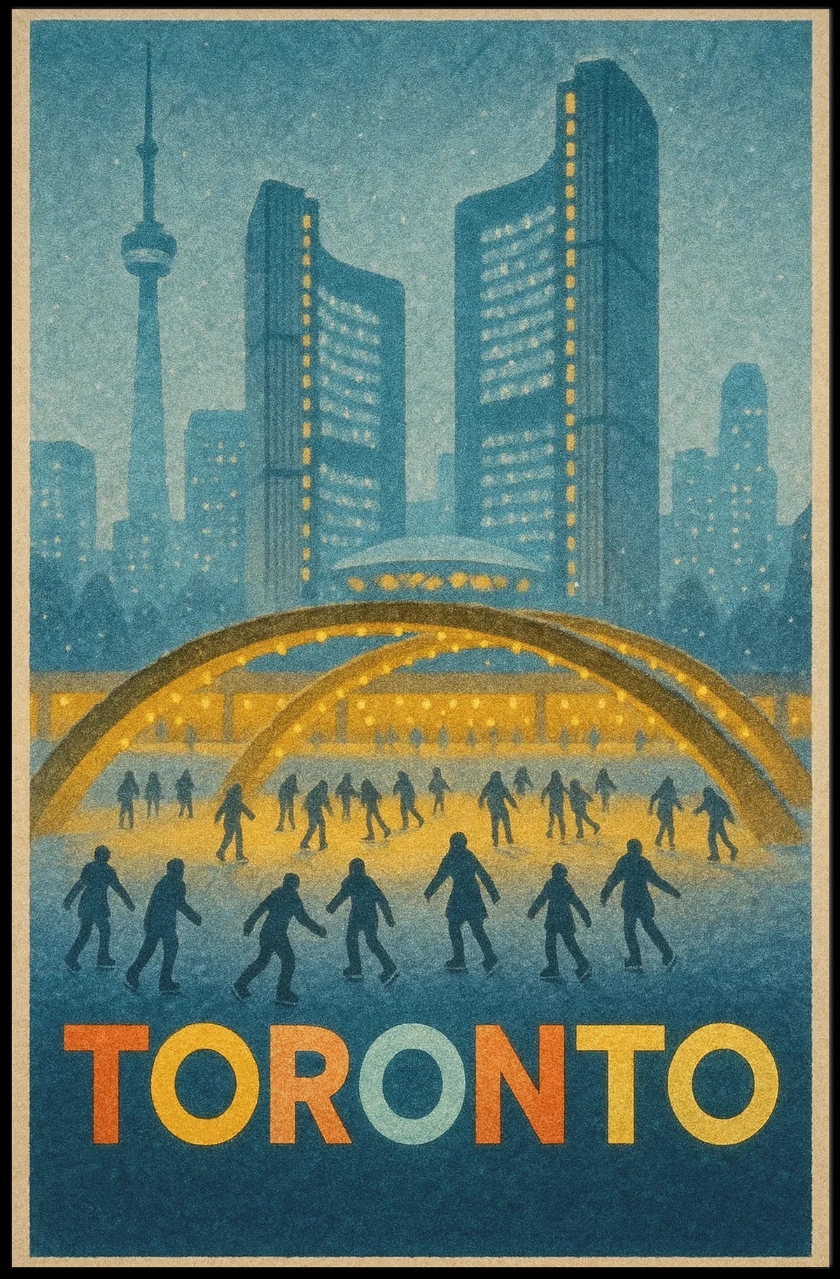 Toronto Skyline Poster