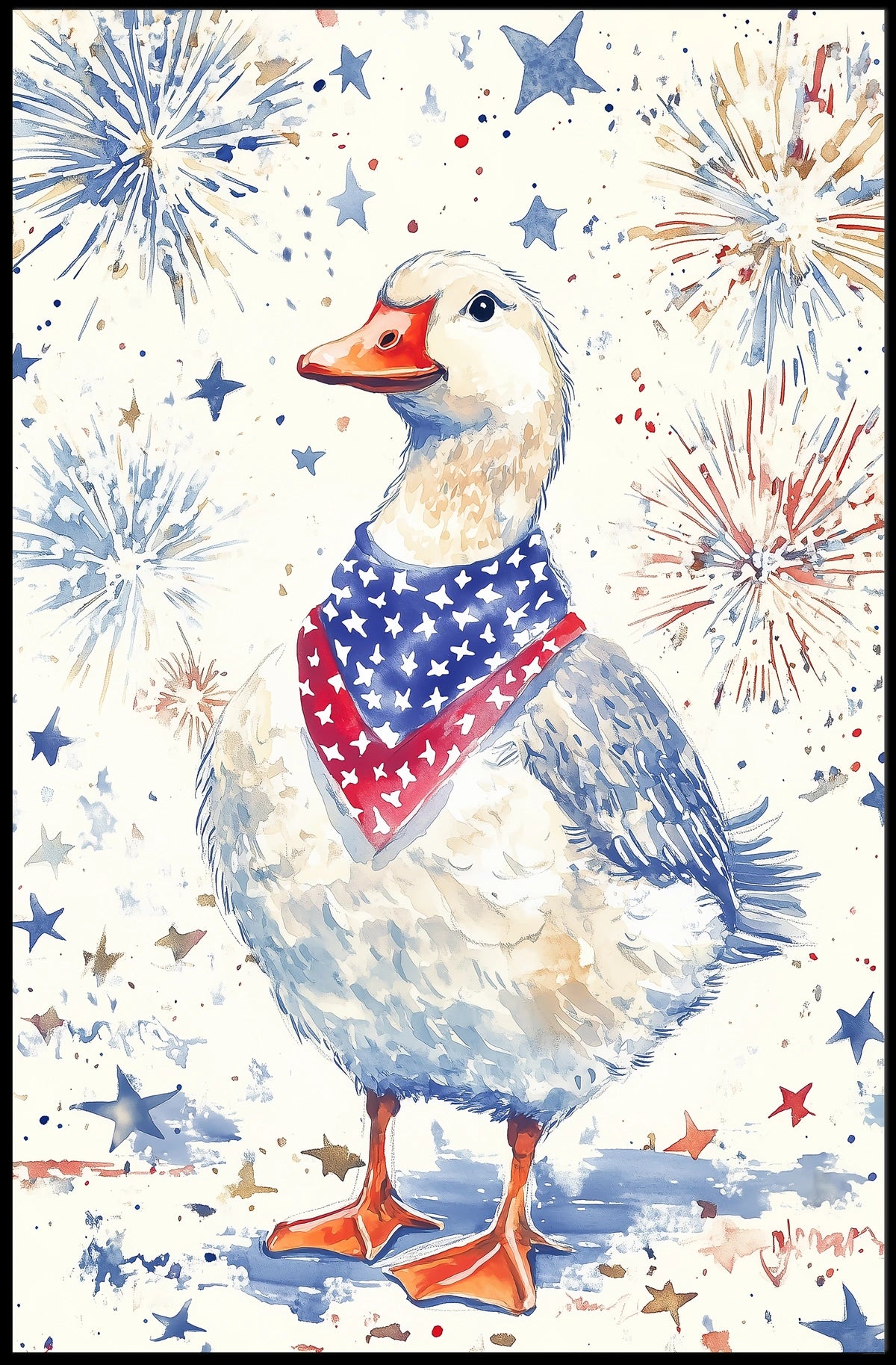 patriotic goose Poster