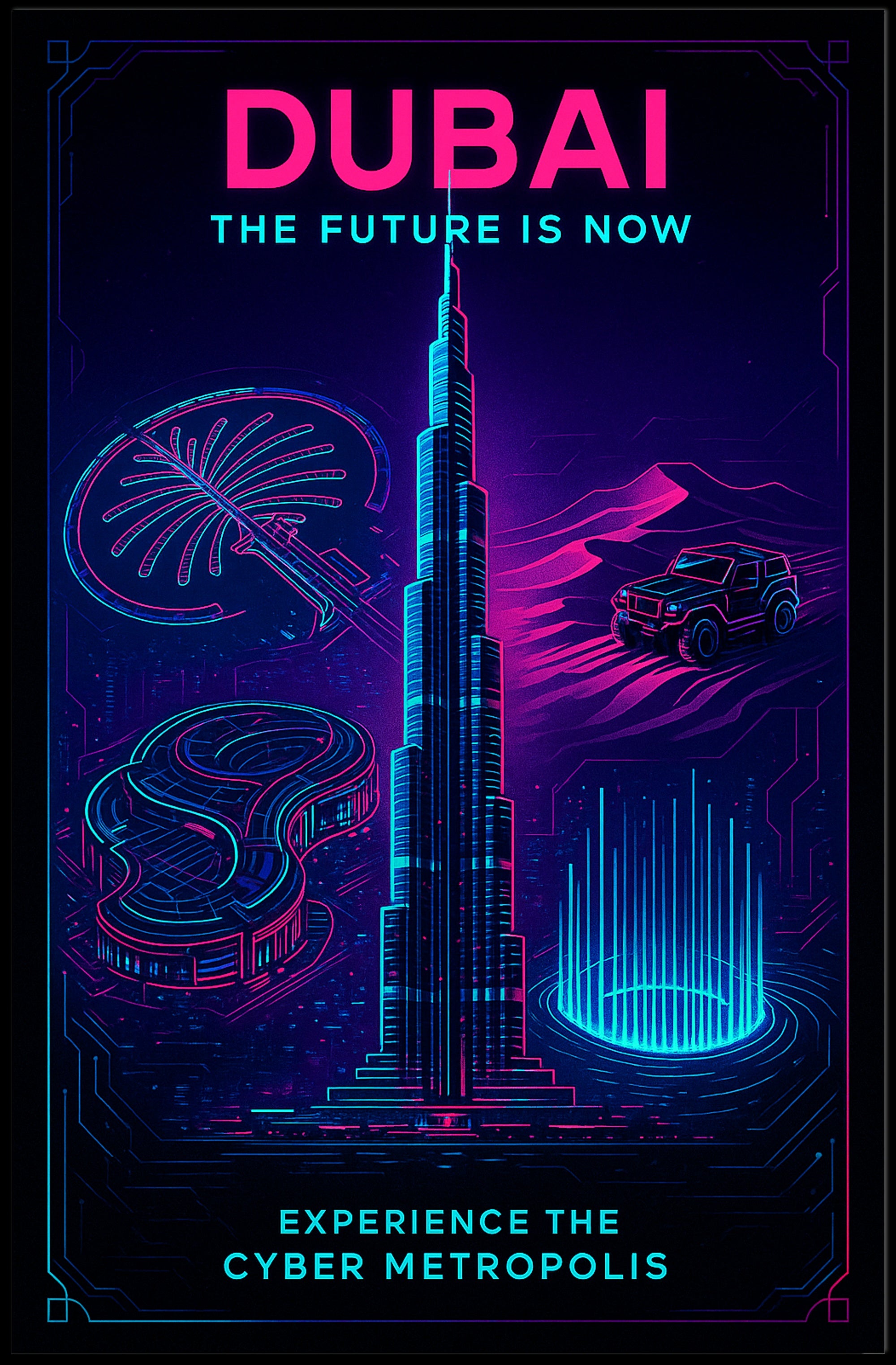 Dubai The Future is Now Poster