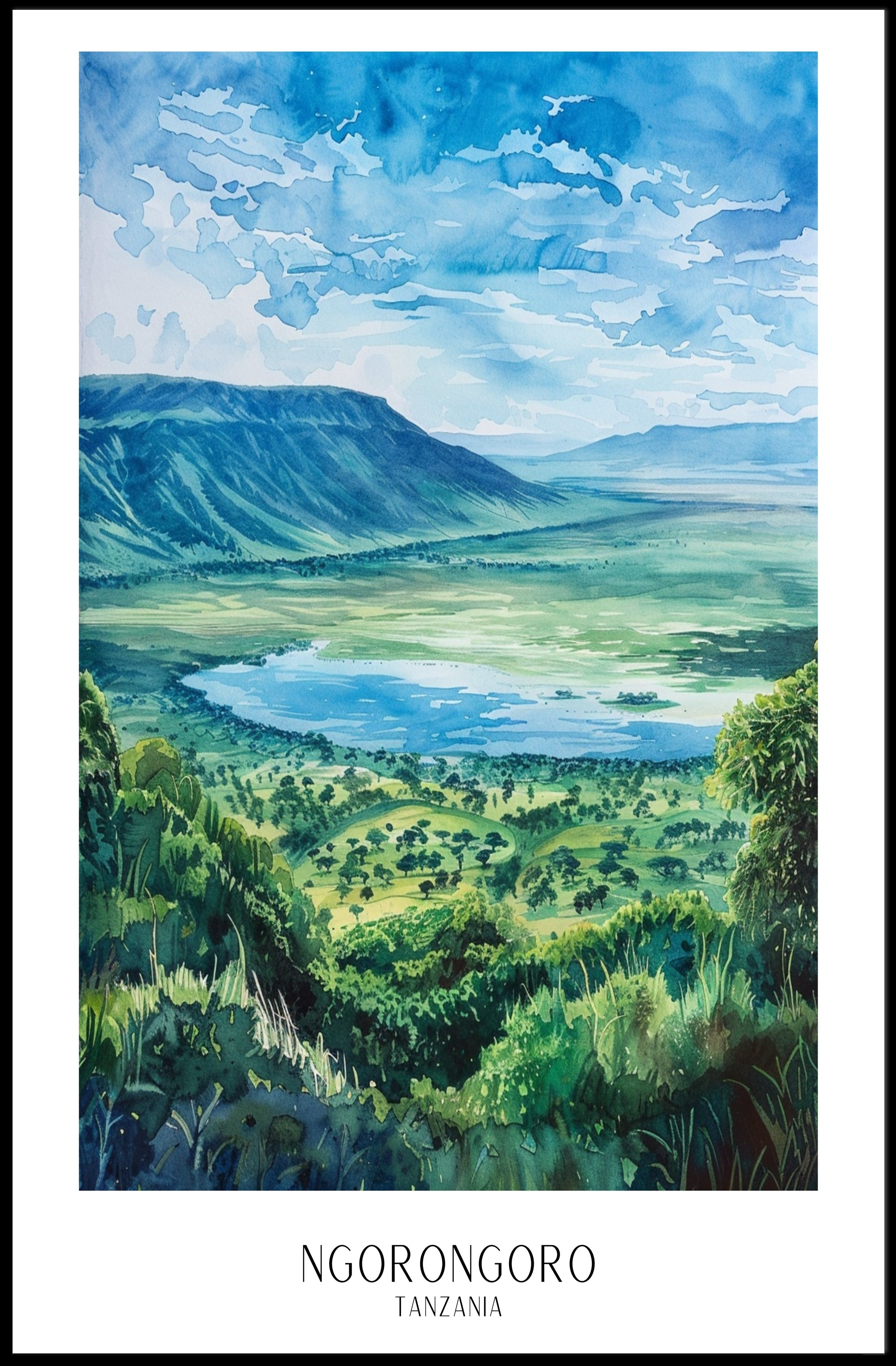 Ngorongoro Crater Poster PosterGoat