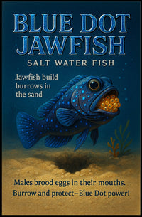 Blue Dot Jawfish Poster