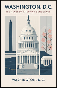 Washington, D.C., Heart of Democracy Urban or Cityscape Poster PosterGoat
