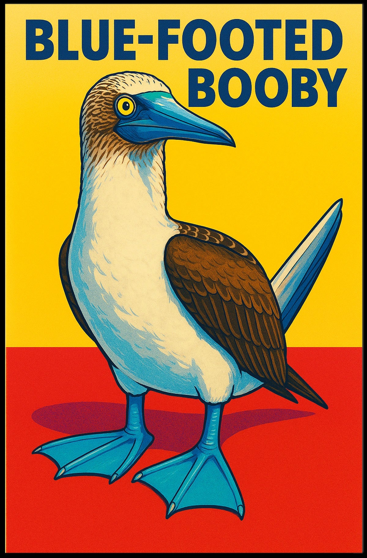 Blue-Footed Booby Poster
