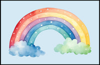 Watercolor Rainbow Delight Poster