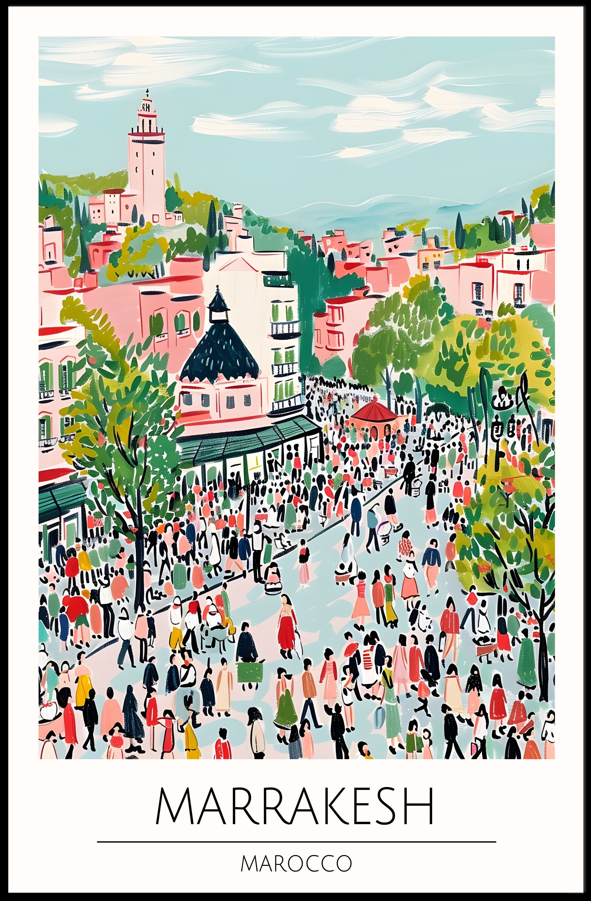 Vibrant Marrakesh Poster PosterGoat