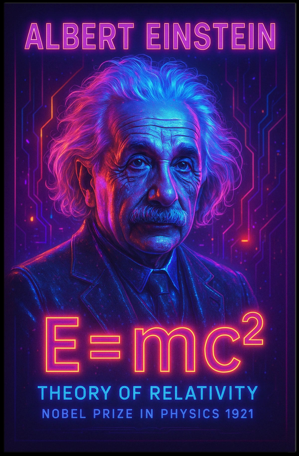 Albert Einstein Theory Of Relativity Poster